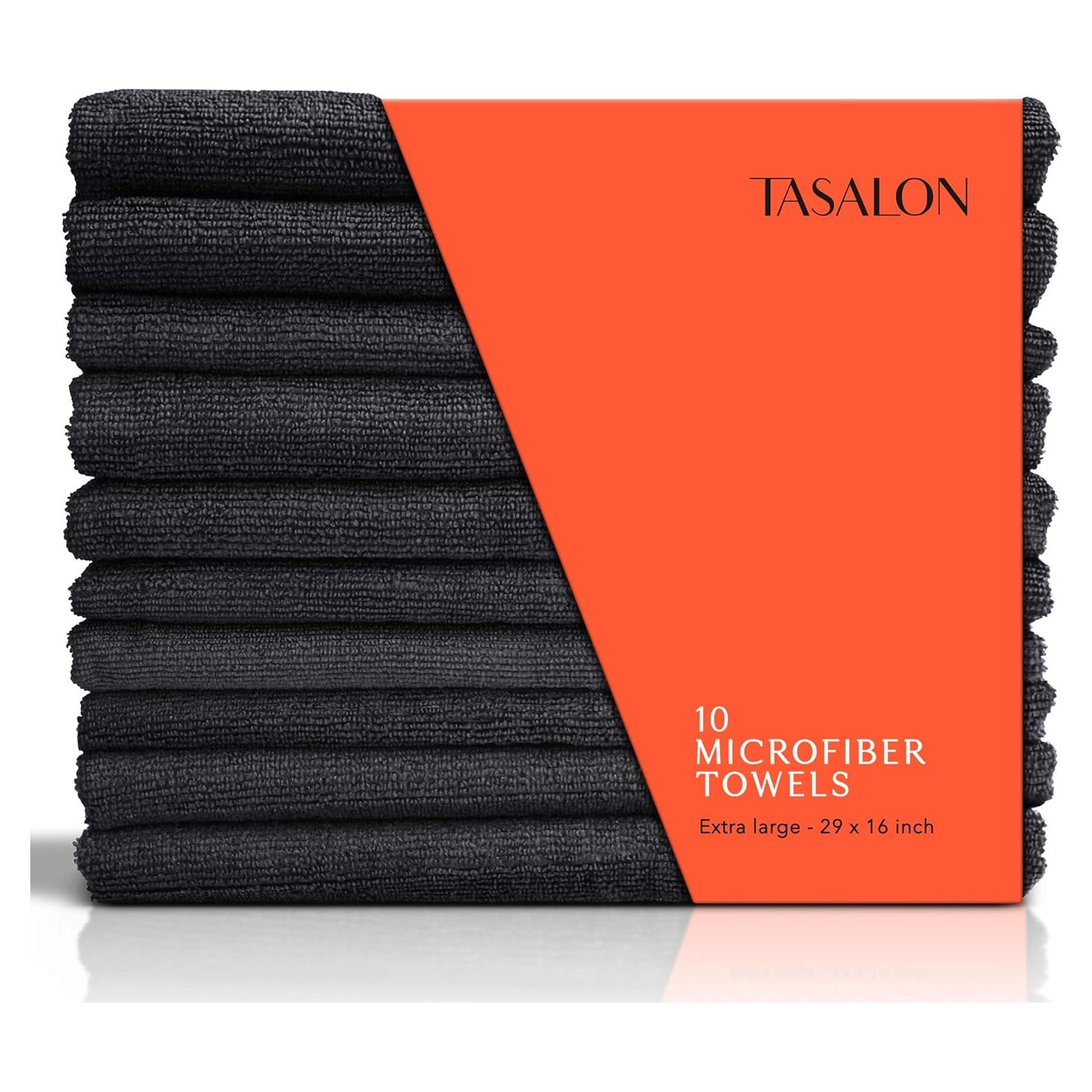 Toallas de Microfibra TASALON para Salón - Paquete de 10 - 73.66x40.64 cm