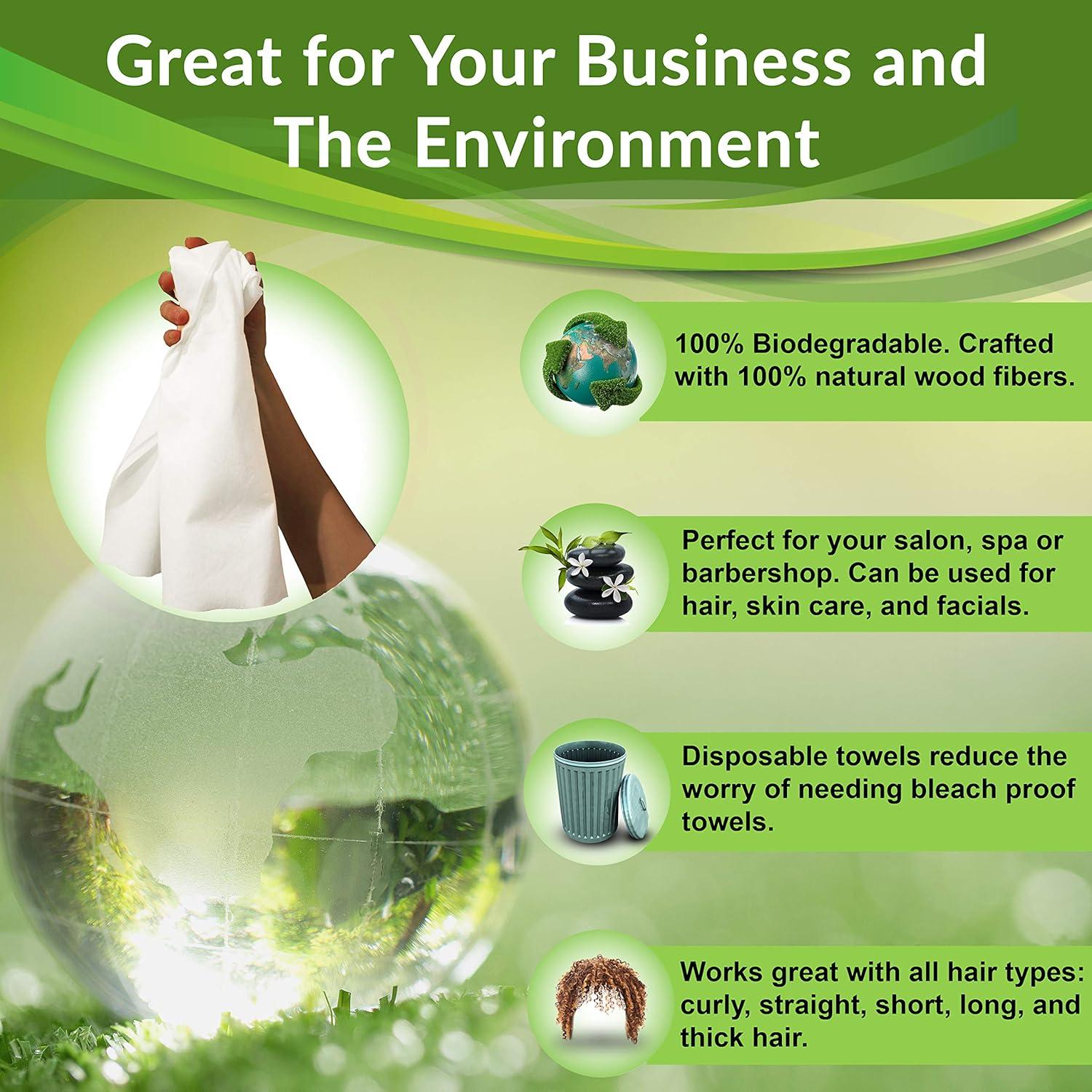 Toallas desechables biodegradables FRAMAR Dry & Byeee - 50 unidades