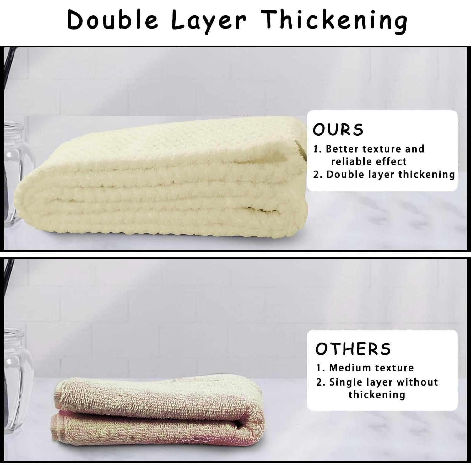 Juego de 3 Toallas de Microfibra YHPDYL para Cabello Secado Rápido