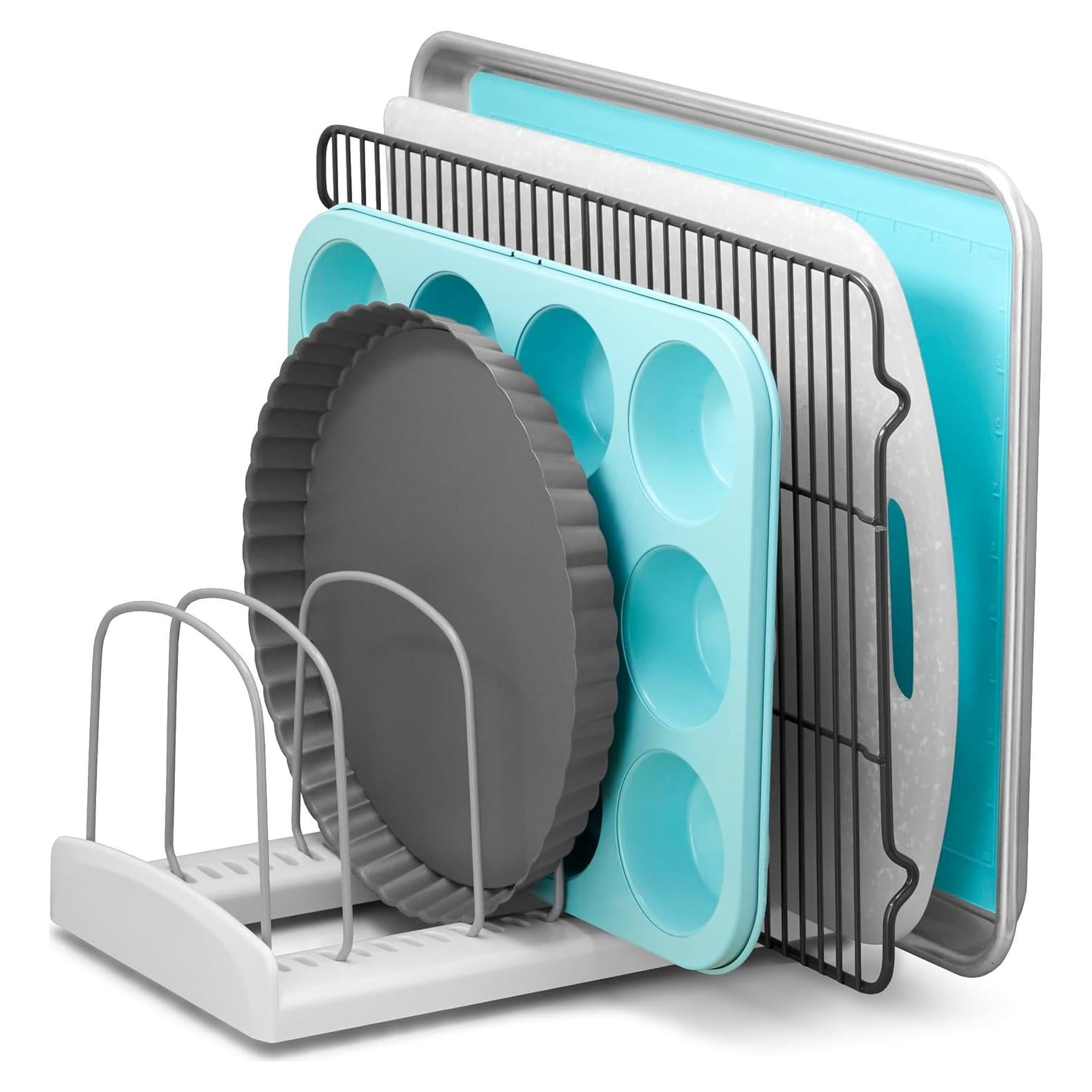 Estante Ajustable YouCopia para Utensilios de Hornear Blanco