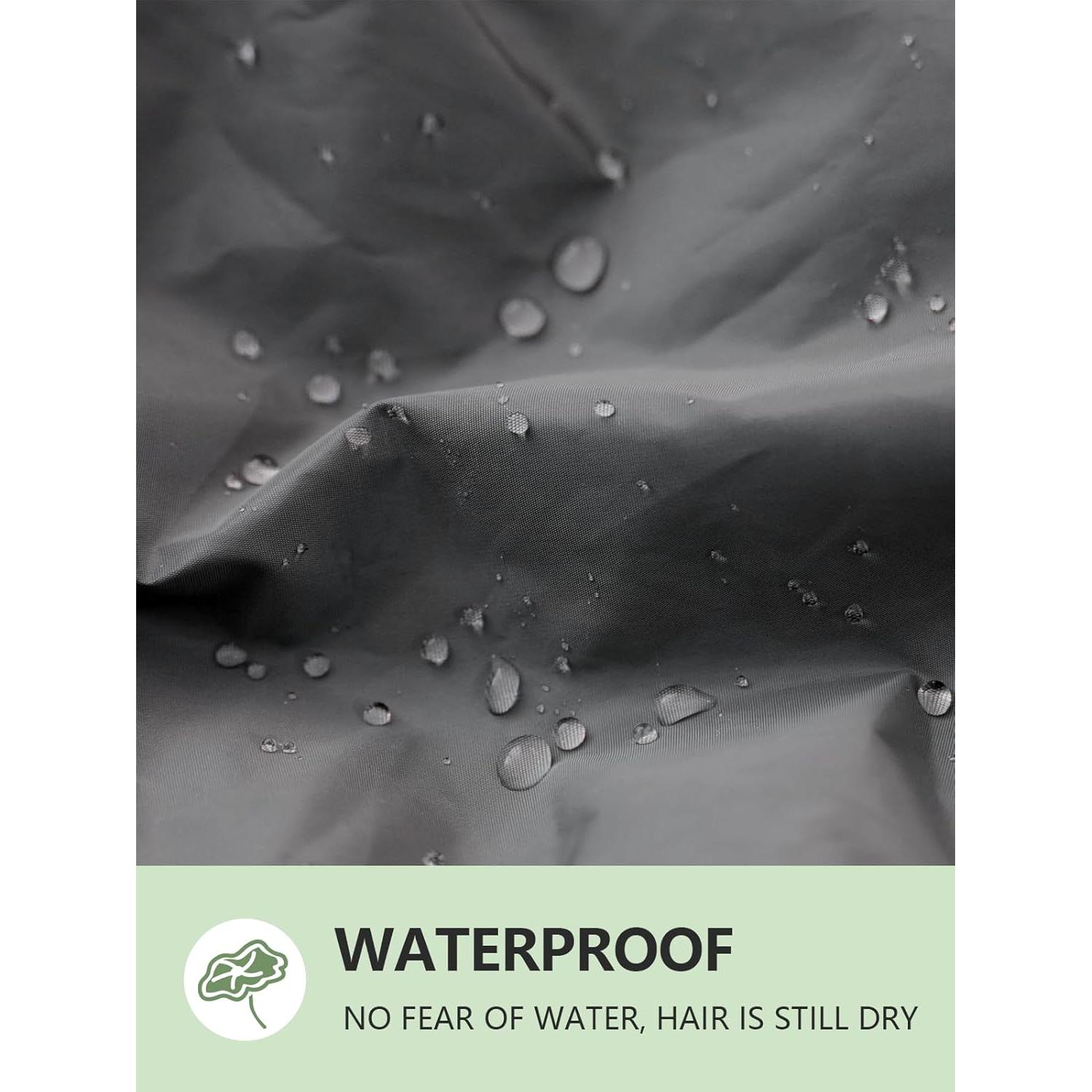 Gorra de Ducha Reutilizable Años Calm Gris Doble Capa Impermeable