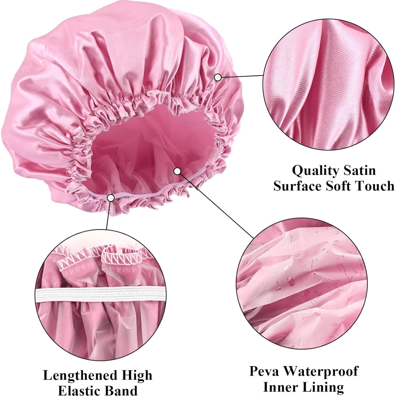 Gorro de Ducha Reutilizable PURAIMA - Impermeable Doble Capa