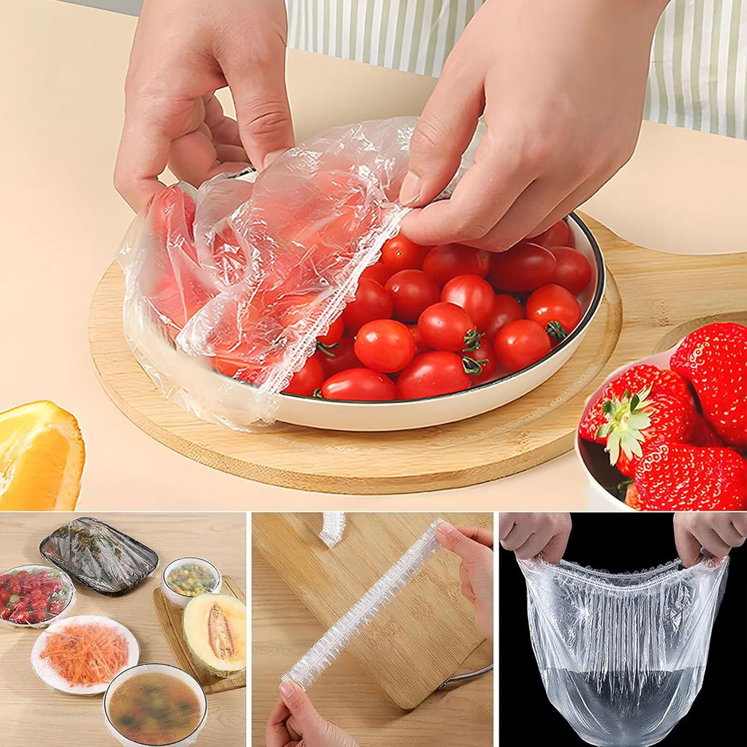 Gorros de Ducha Desechables YG-014-Y, 200 Piezas Transparentes