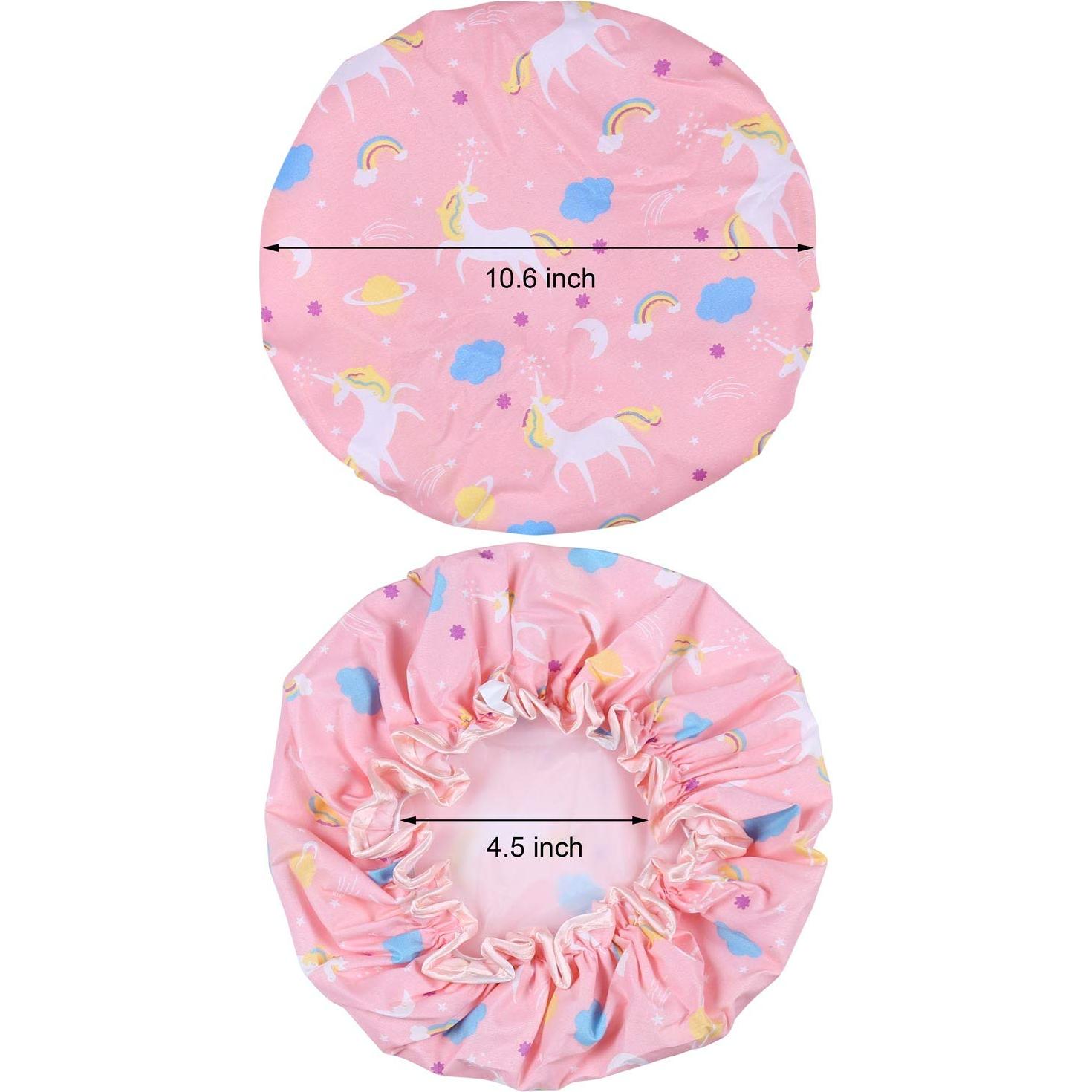 Gorros de Ducha Tbestmax Unicornio 4 Pack Impermeables