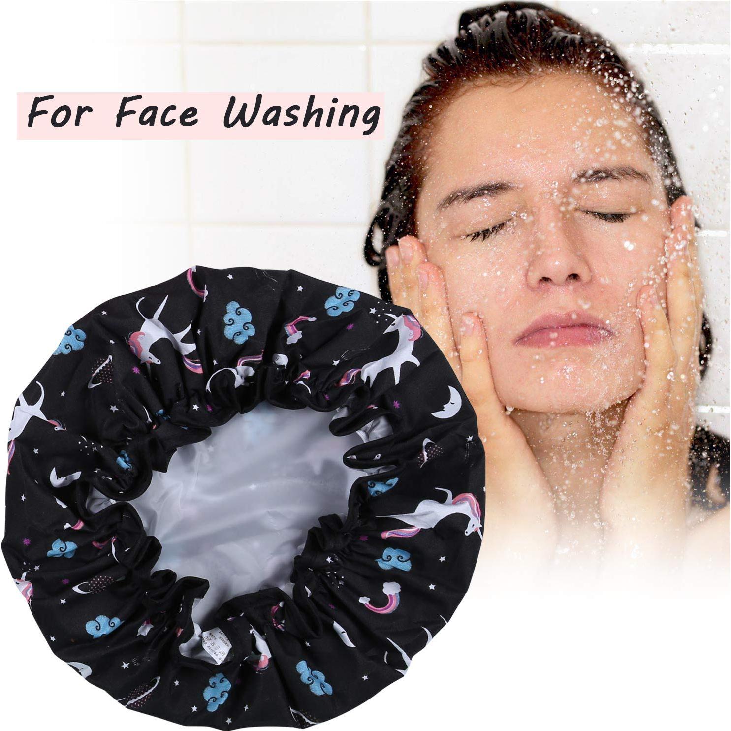 Gorros de Ducha Tbestmax Unicornio 4 Pack Impermeables