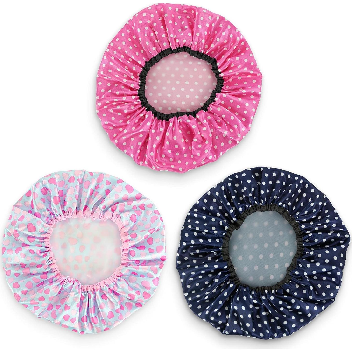 Gorros de Ducha Reutilizables UB-STORE 3 Colores para Cabello