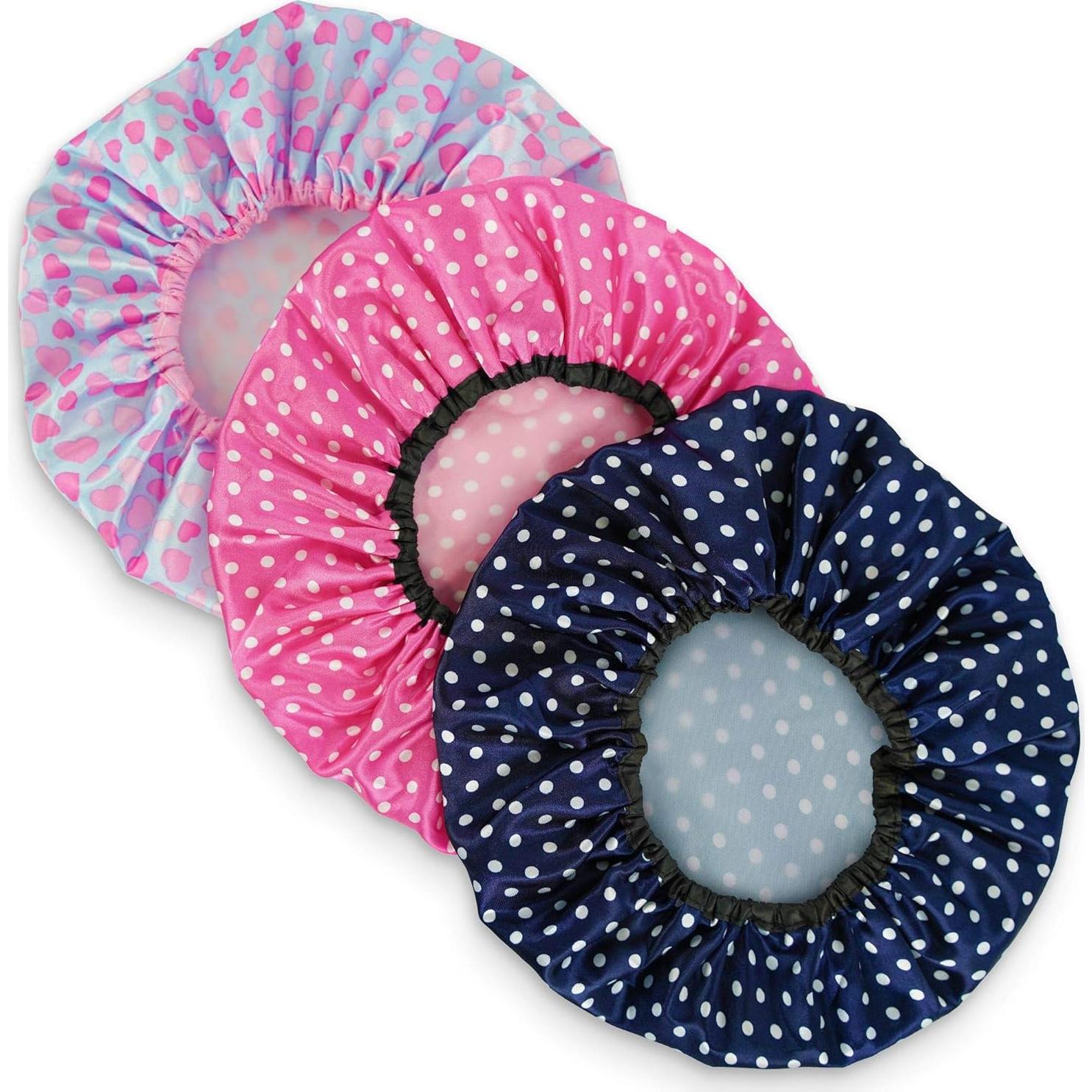 Gorros de Ducha Reutilizables UB-STORE 3 Colores para Cabello