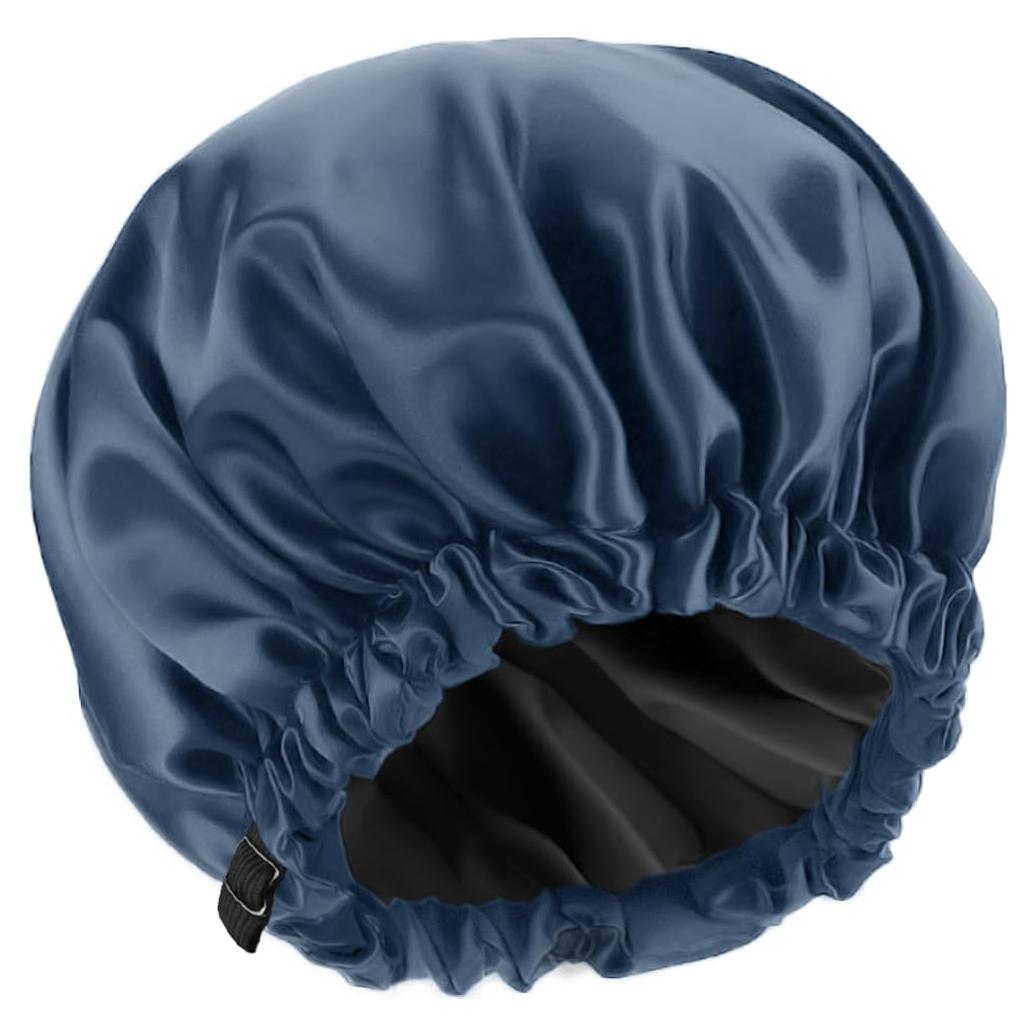 Gorro de Ducha Grande Amamba 34 cm Satén Impermeable Ajustable