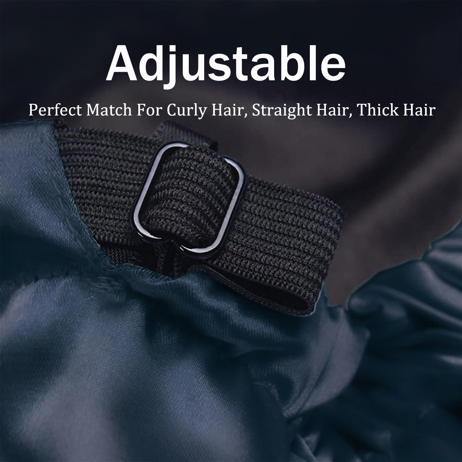 Gorro de Ducha Grande Amamba 34 cm Satén Impermeable Ajustable