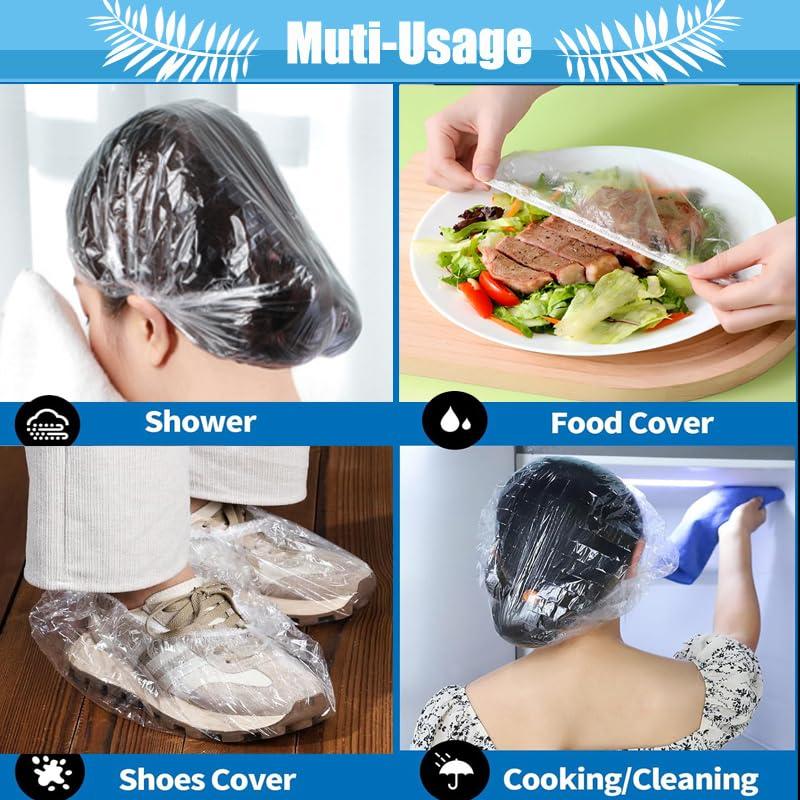 120 Gorras de Ducha Desechables Alabzphsia para Niños Unisex