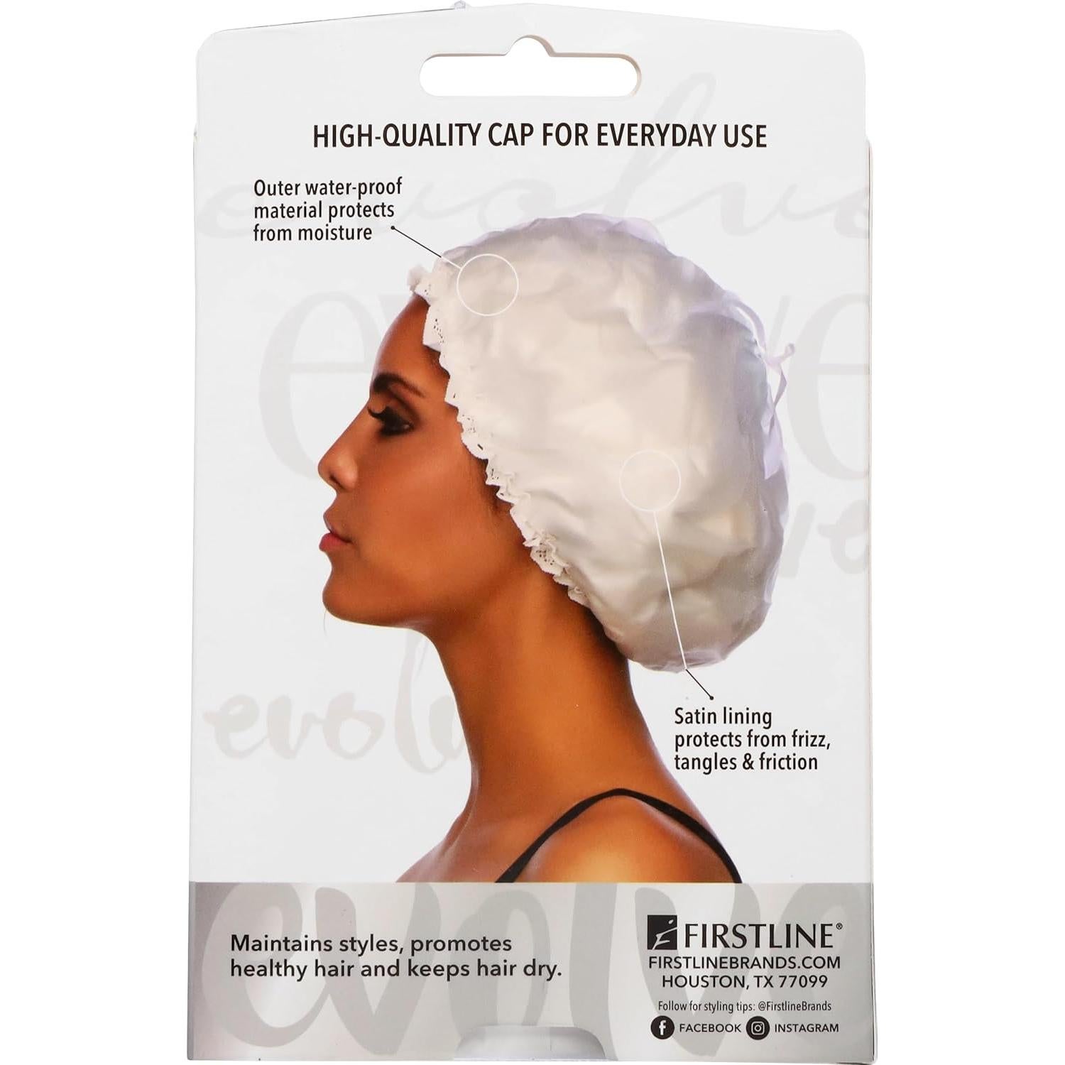 Gorro de Ducha Forrado Evolve Go Satin Marfil 15.8x10.5cm