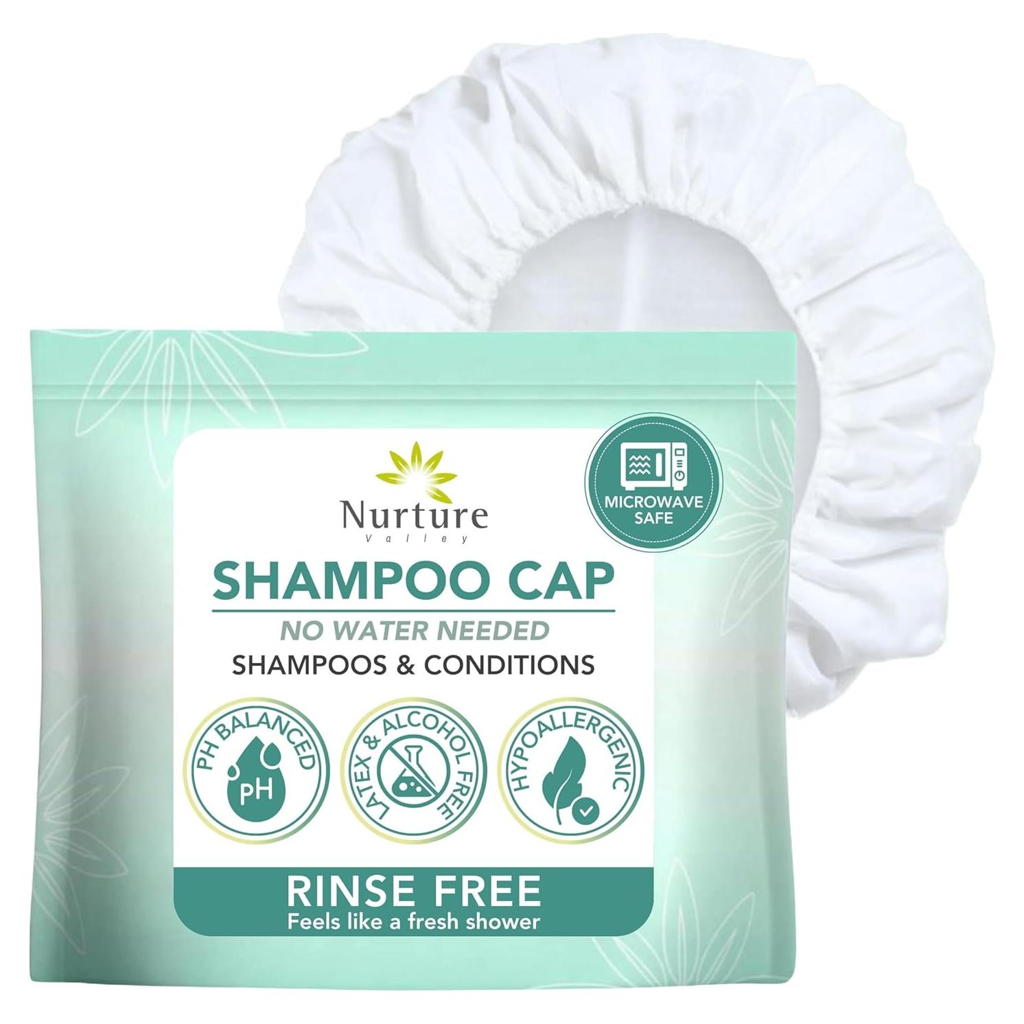 Gorro de Champú Sin Enjuague Nurture 24 Unidades Hipoalergénico