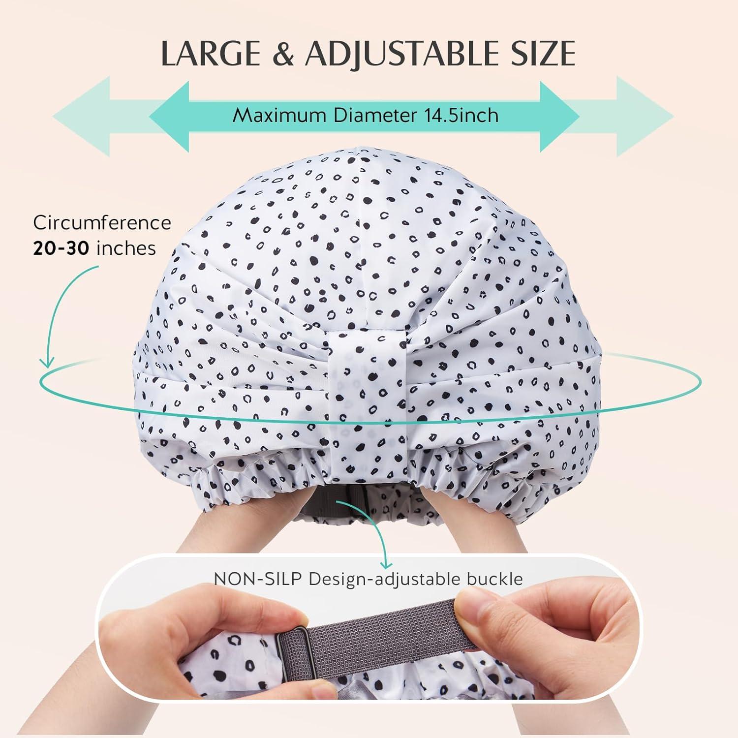 Gorro de Ducha Reutilizable YFONG Impermeable Doble Capa