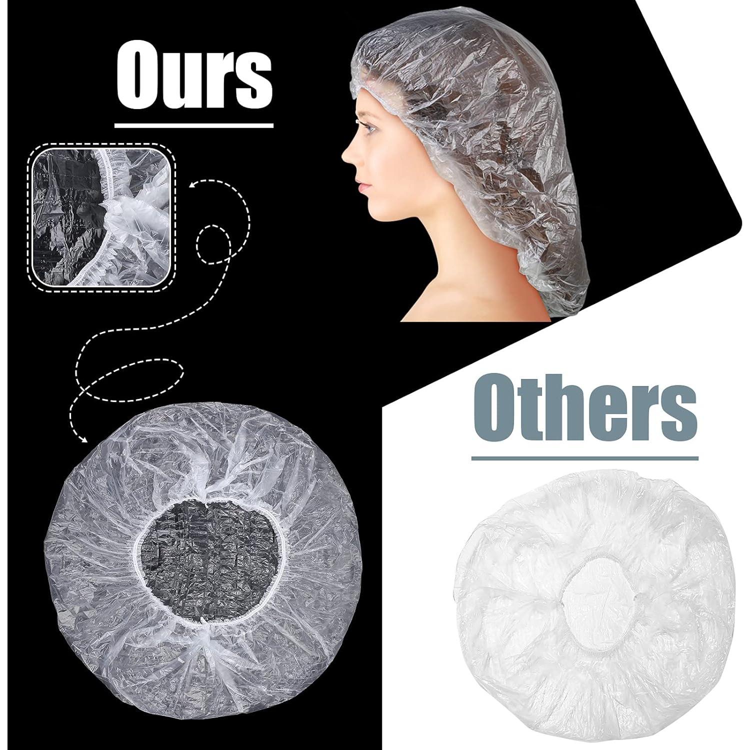 Gorras de Ducha Desechables SATINIOR 50 Pcs Grandes Impermeables