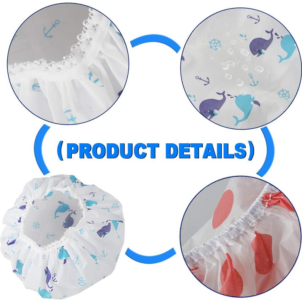 11 Gorras de Ducha Impermeables Reutilizables Aniann