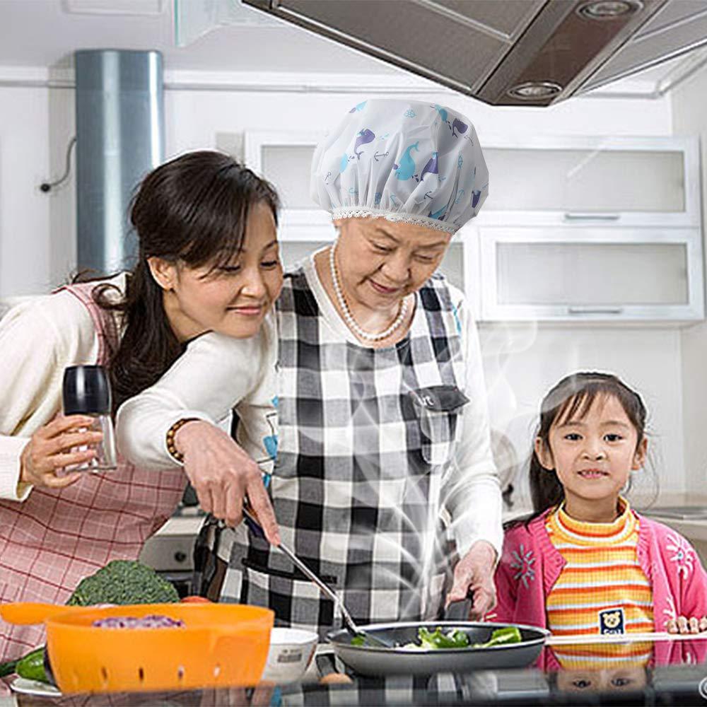 11 Gorras de Ducha Impermeables Reutilizables Aniann