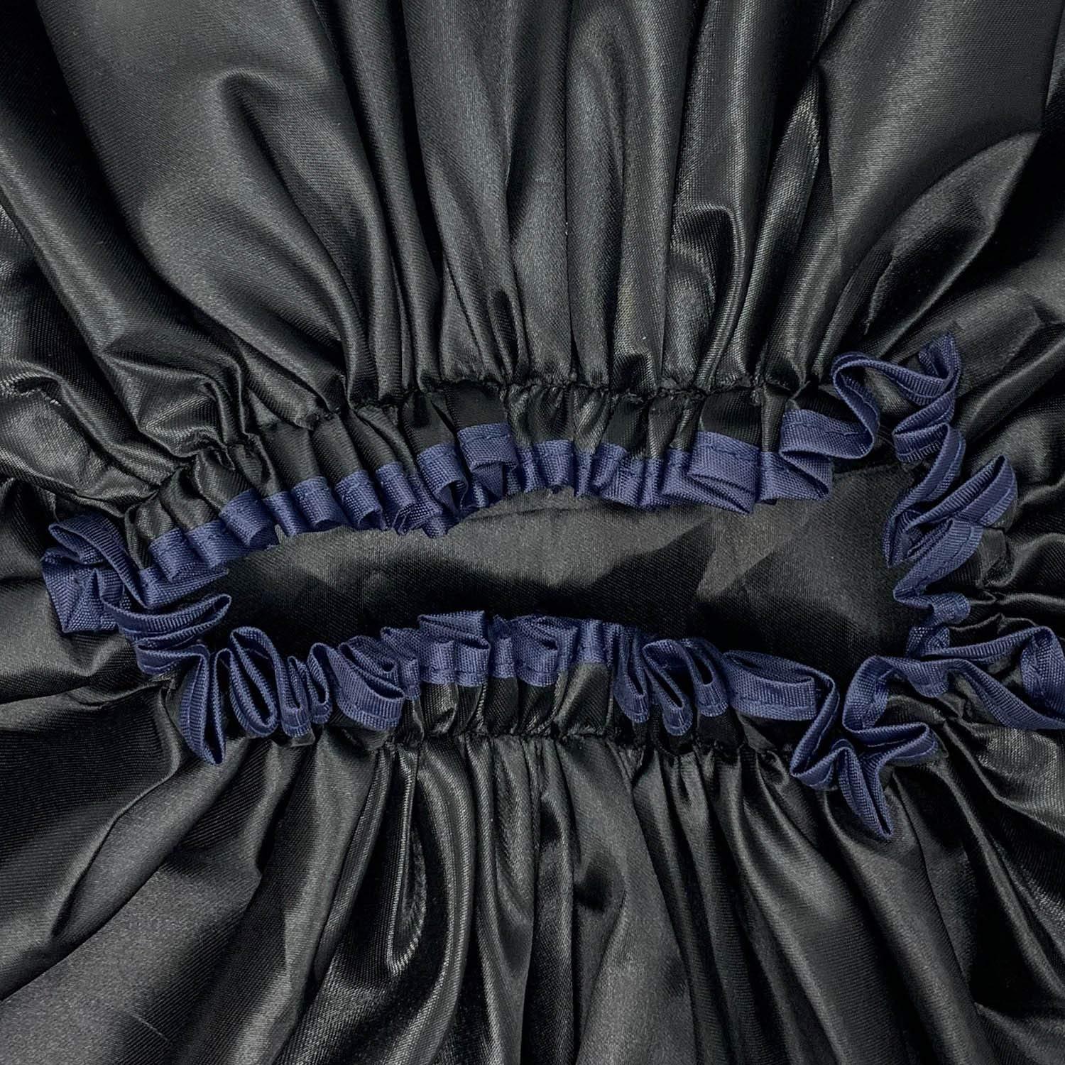 Gorro de Ducha Jumbo ELEBOX XL Impermeable Doble Capa Negro