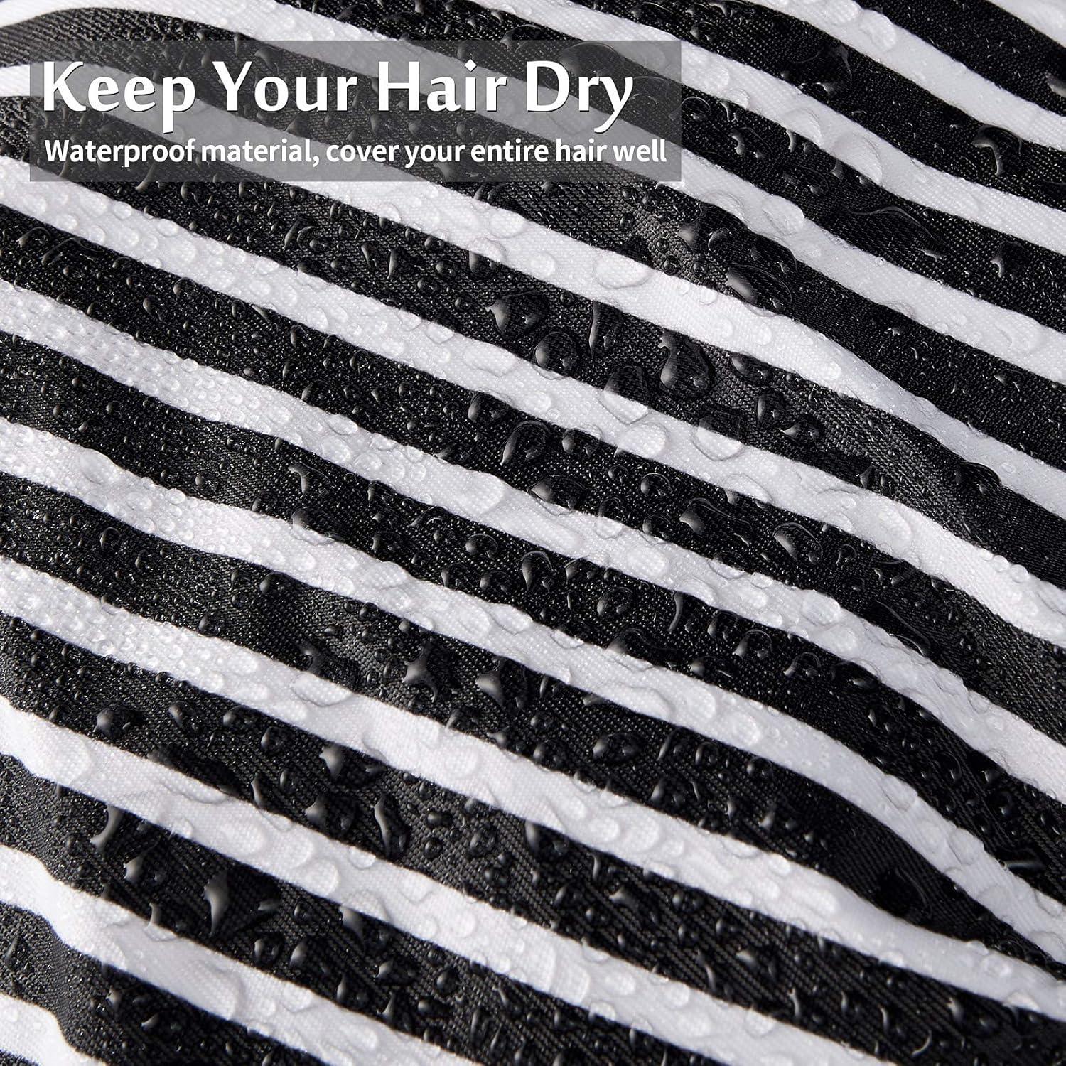 Gorras de Ducha Reutilizables Floraltop - 4 Piezas Impermeables