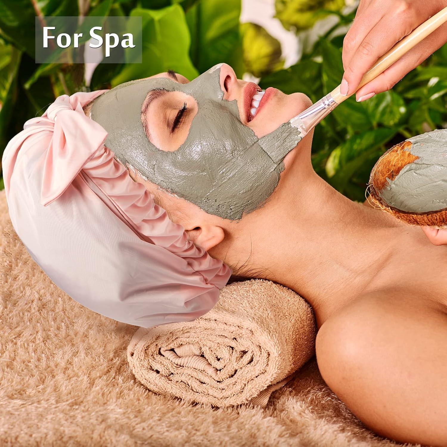 Gorras de Ducha Reutilizables Floraltop - 4 Piezas Impermeables