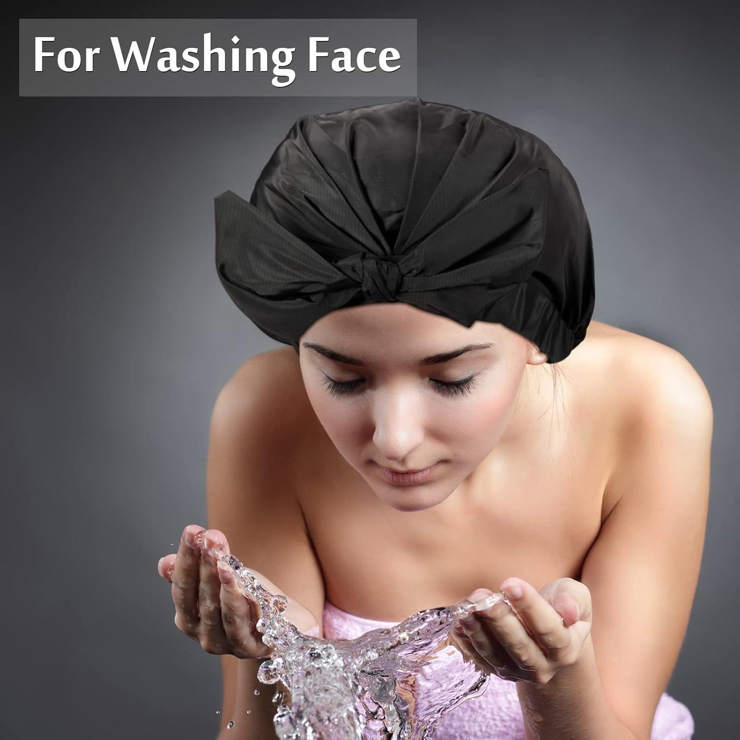 Gorras de Ducha Reutilizables Floraltop - 4 Piezas Impermeables