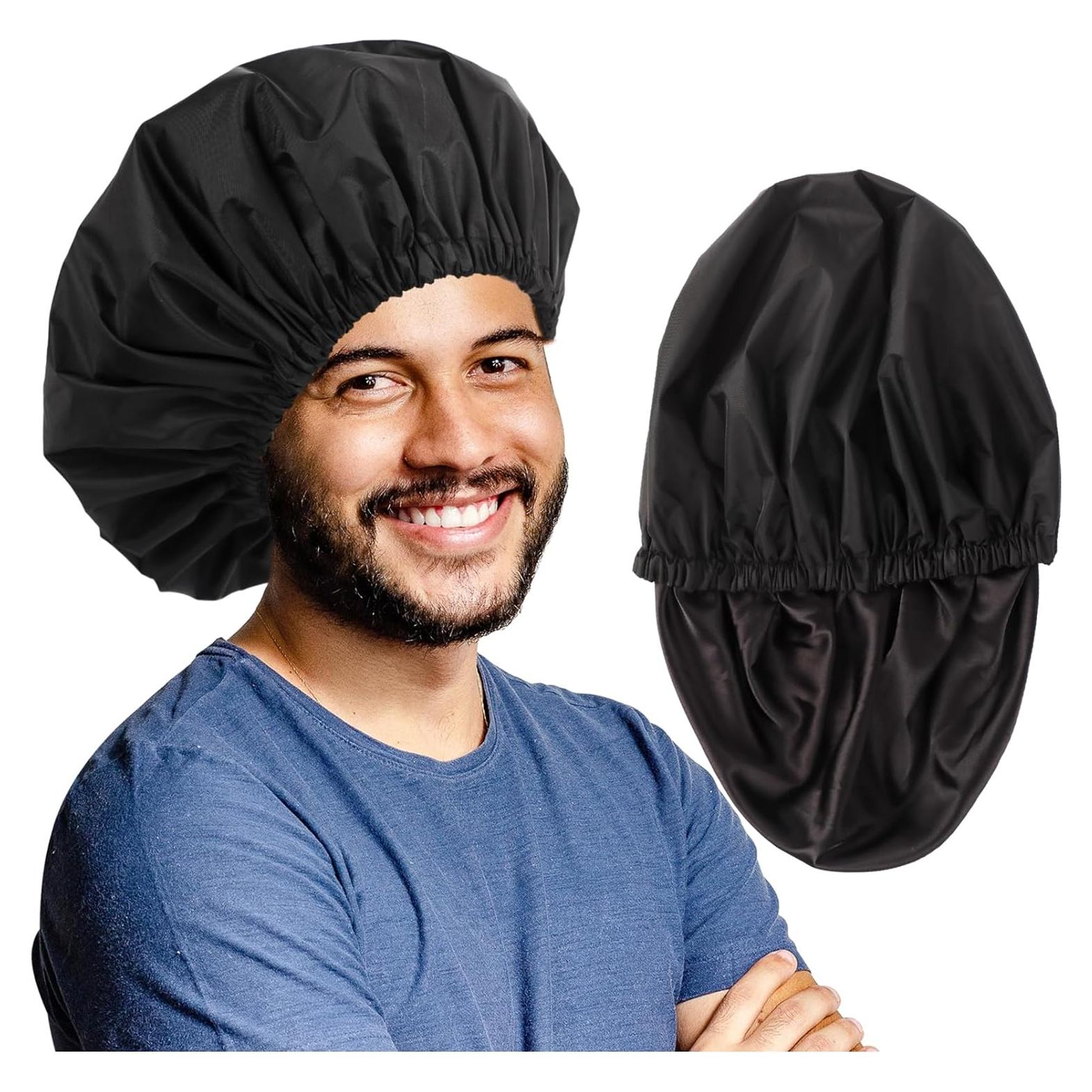 Gorro de Ducha Ajustable Himoswis Grande Impermeable Negro