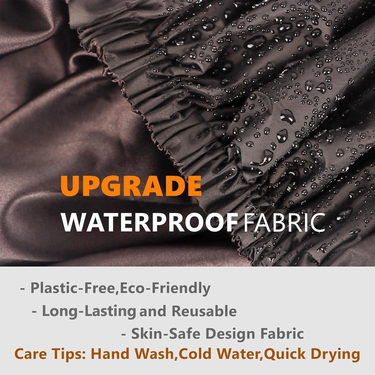 Gorro de Ducha Ajustable Himoswis Grande Impermeable Negro