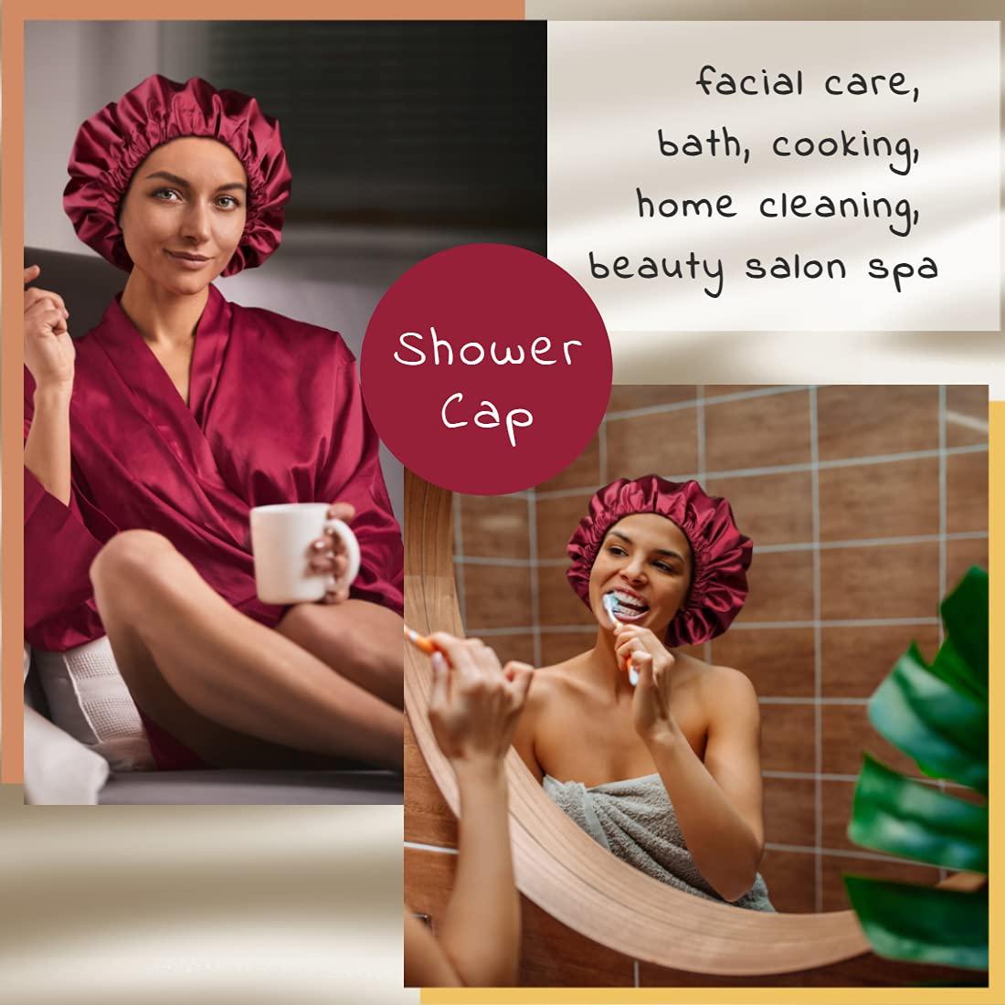Gorro de Ducha Jumbo Impermeable Heerf para Cabello Largo