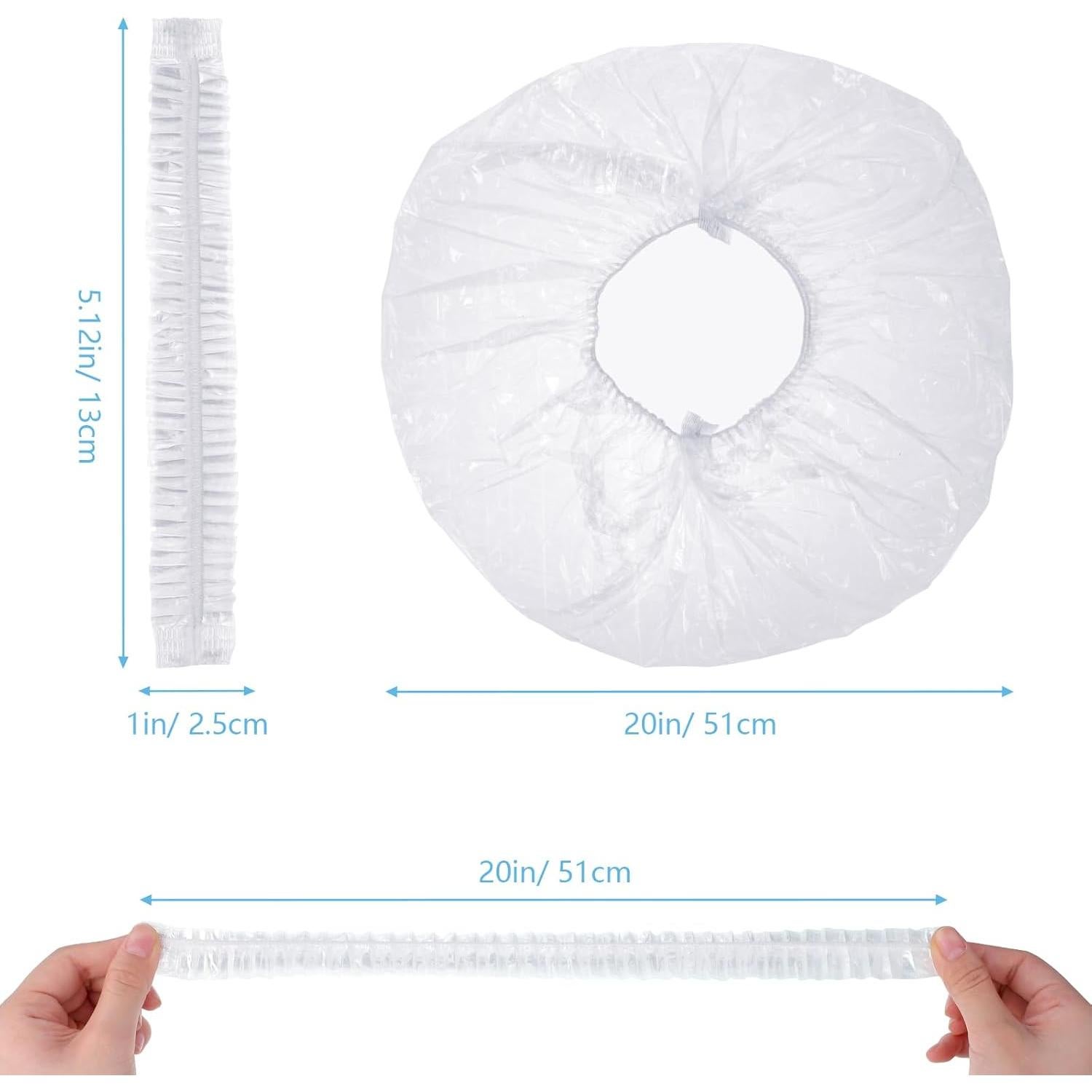 300 Gorras de Ducha Desechables Extra Grandes 52 cm - Pengxiaomei