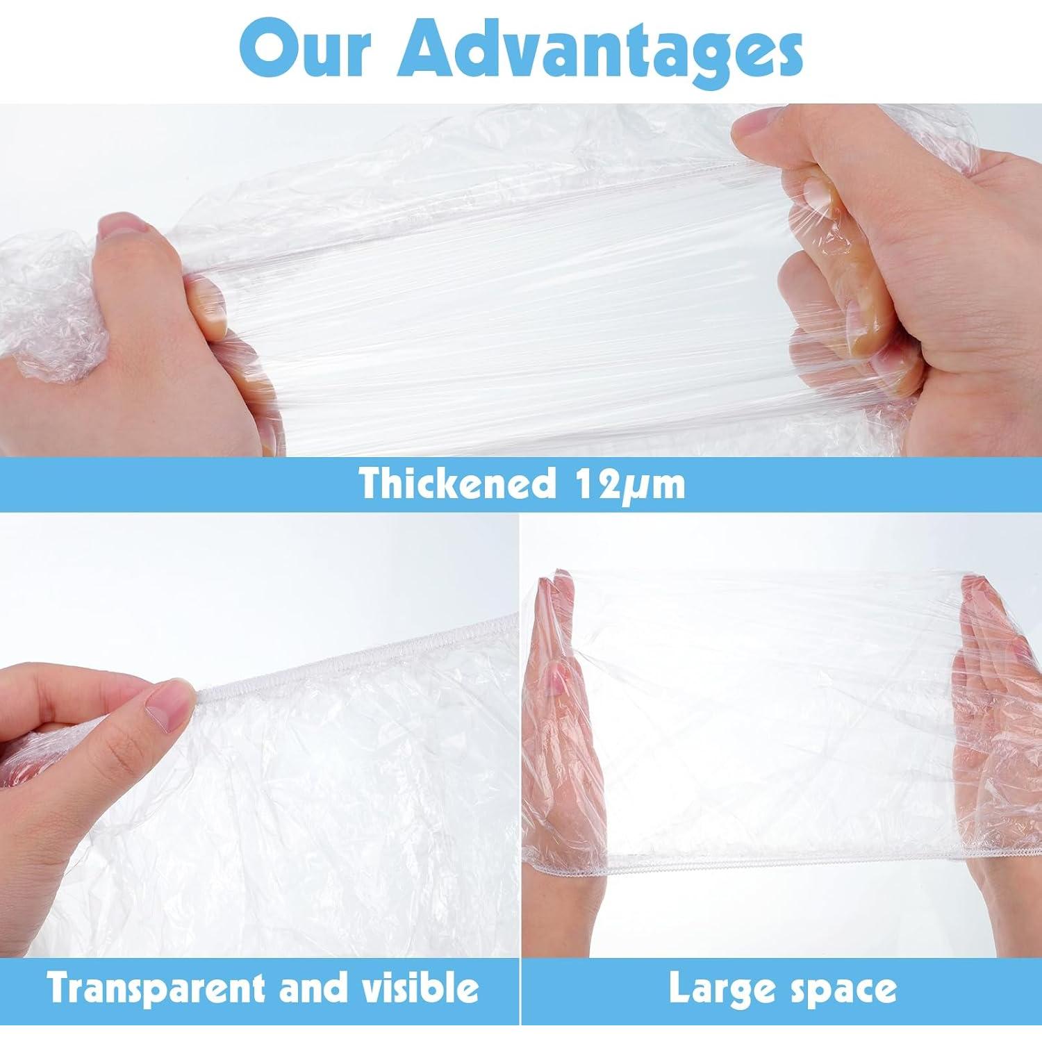 300 Gorras de Ducha Desechables Extra Grandes 52 cm - Pengxiaomei