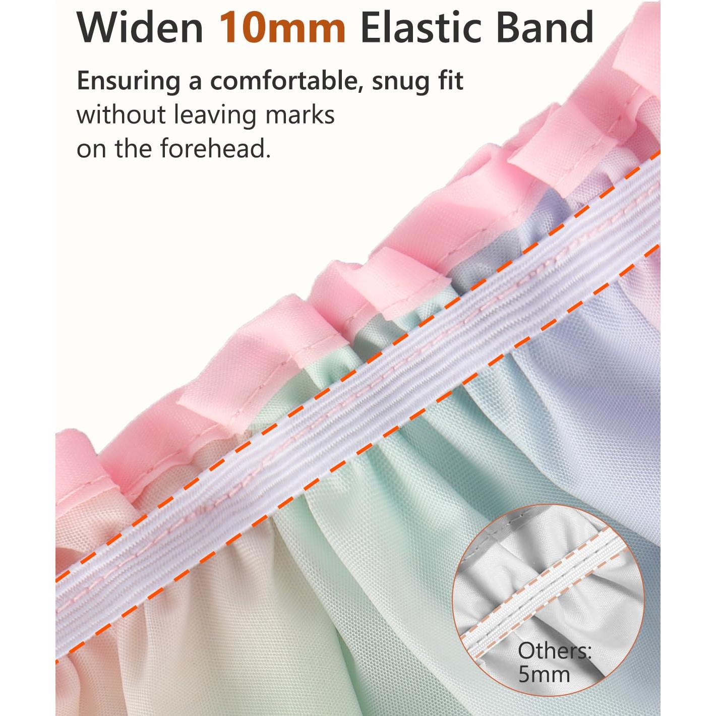 Gorro de Ducha Grande Mikimini Arcoíris XL Impermeable Reutilizable