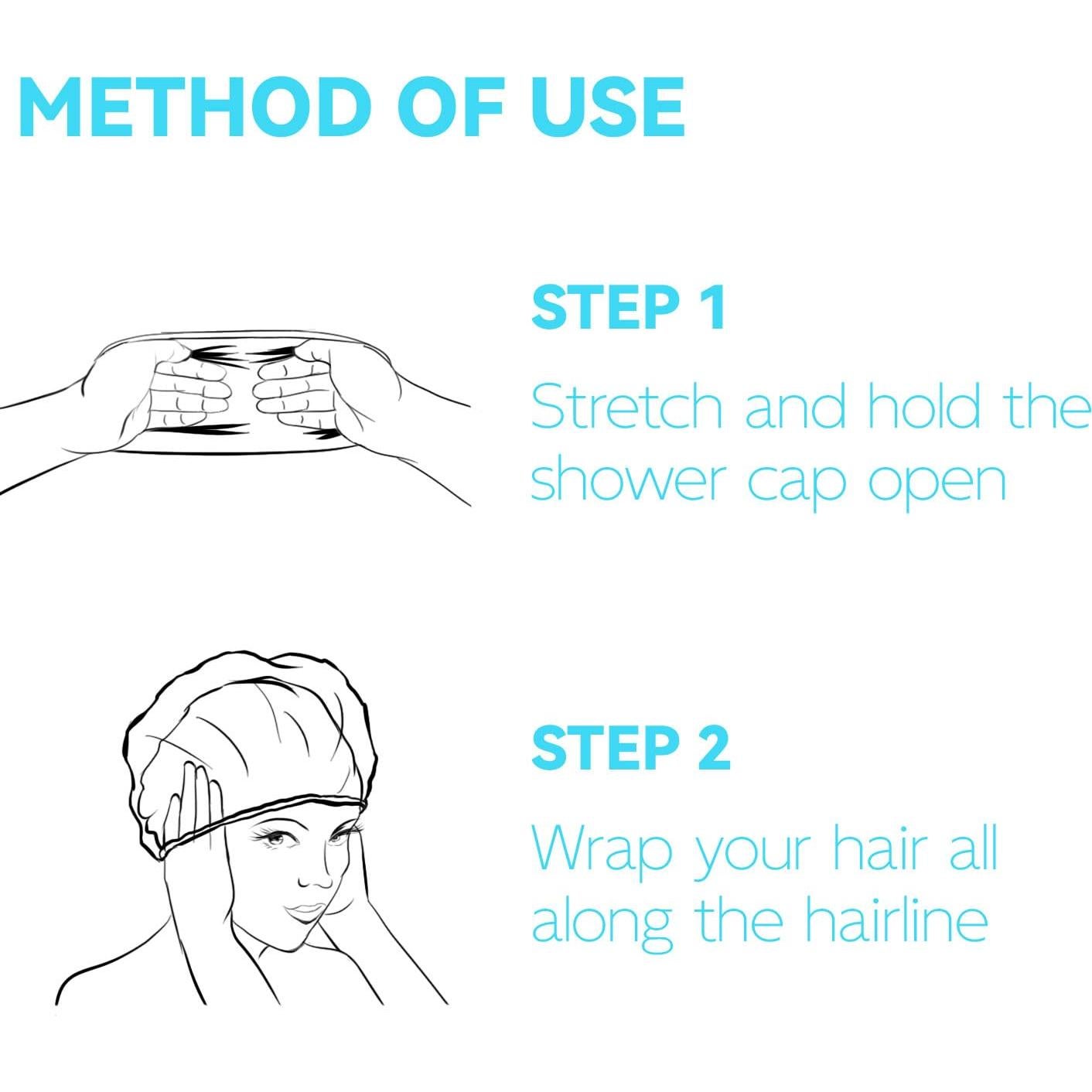 Gorros de Ducha Desechables Ortarco 100PCS 50.8cm Transparentes