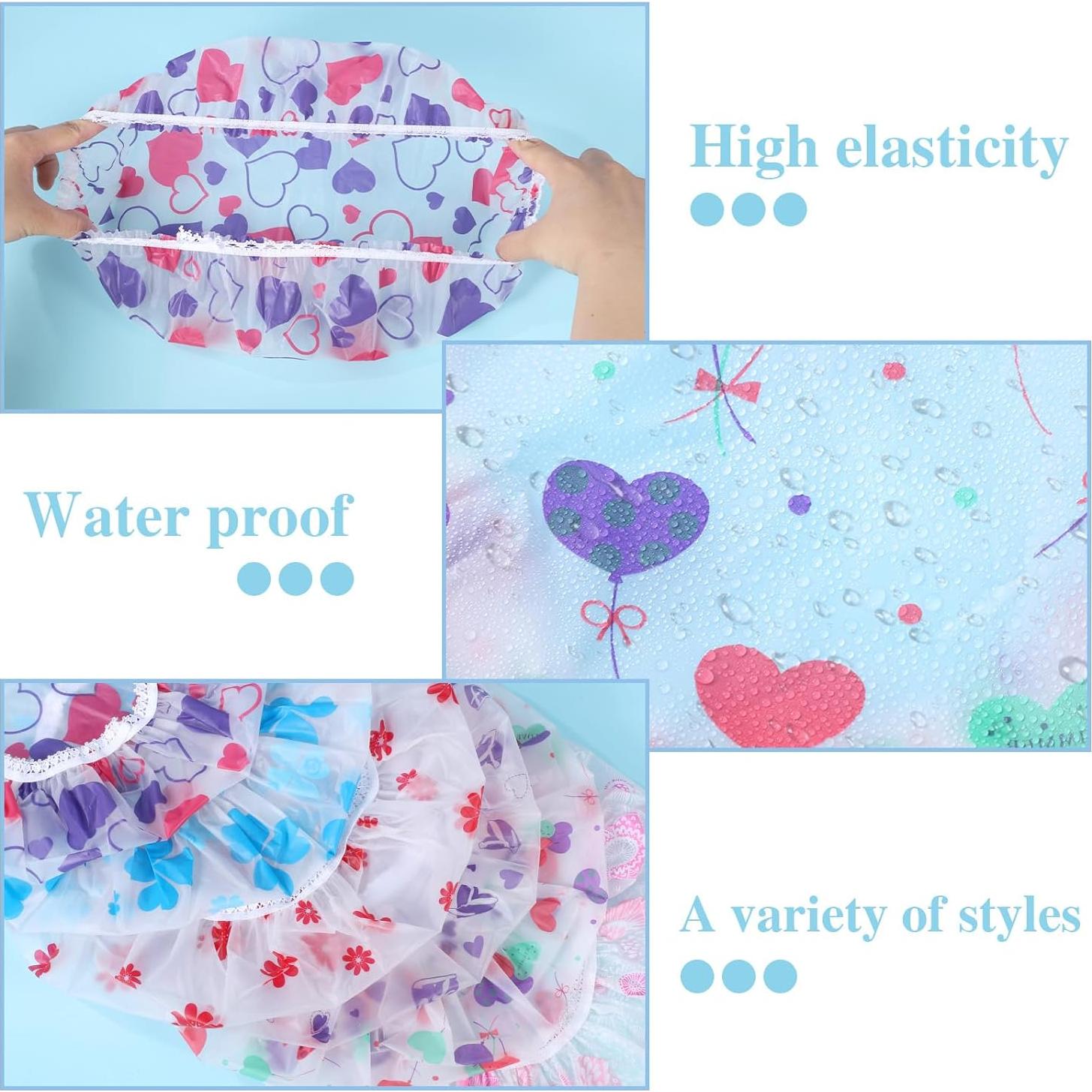 Gorros de Ducha Reutilizables Pengxiaomei 6 Pcs Multicolor