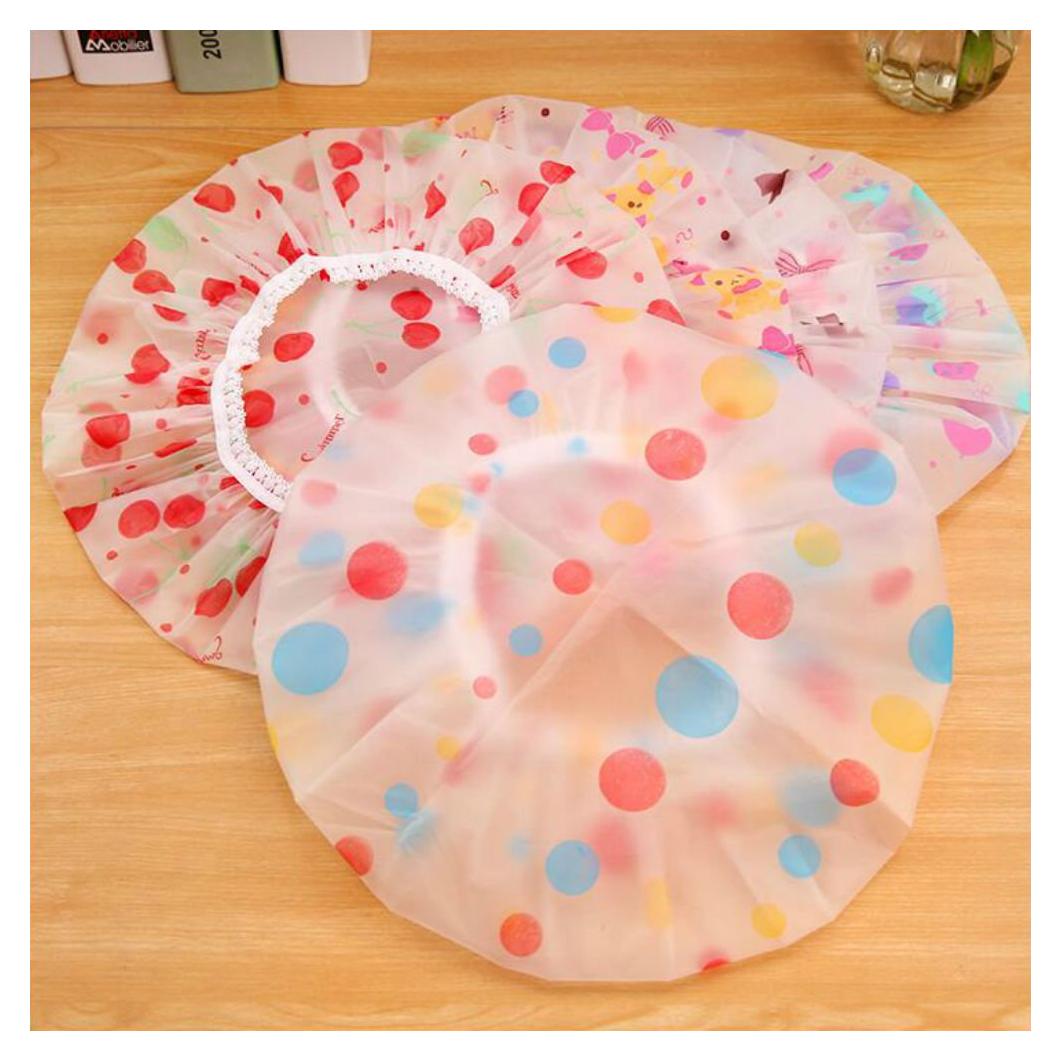 Gorros de Ducha Reutilizables AKOAK 5 Piezas Estampados