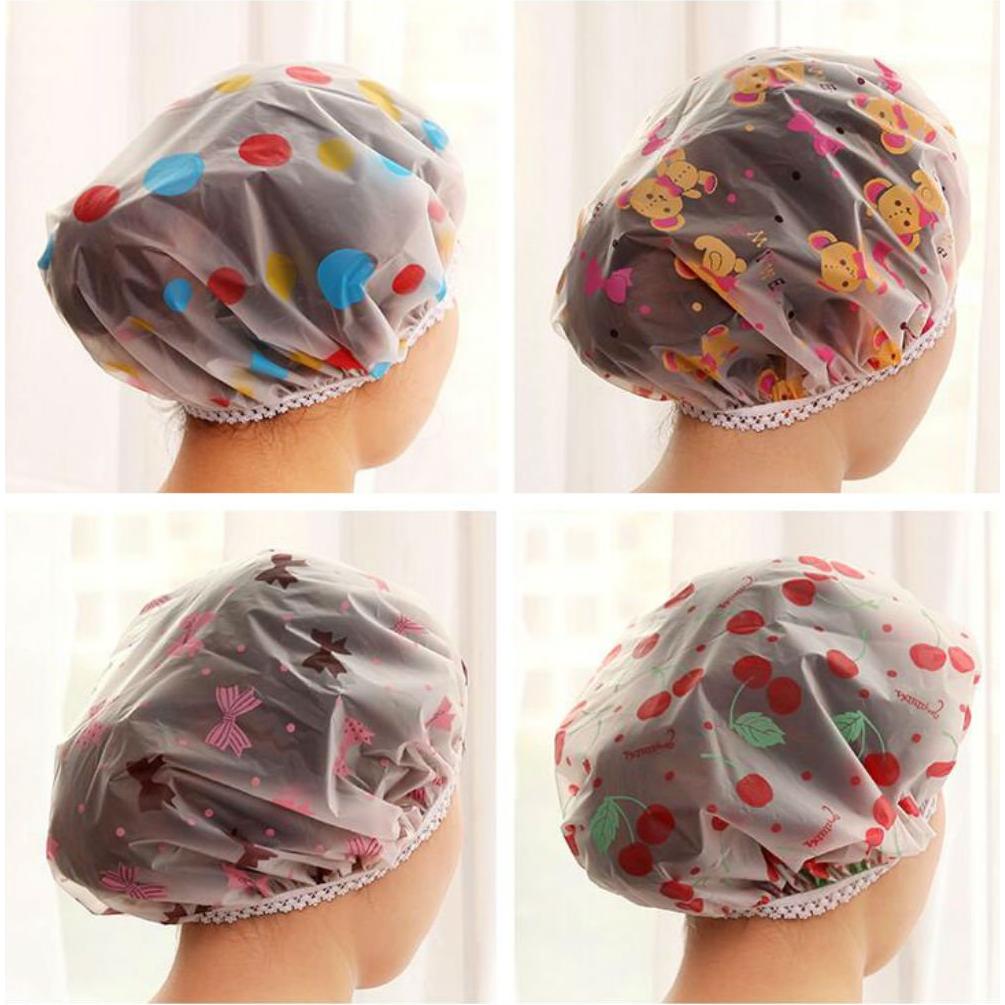 Gorros de Ducha Reutilizables AKOAK 5 Piezas Estampados