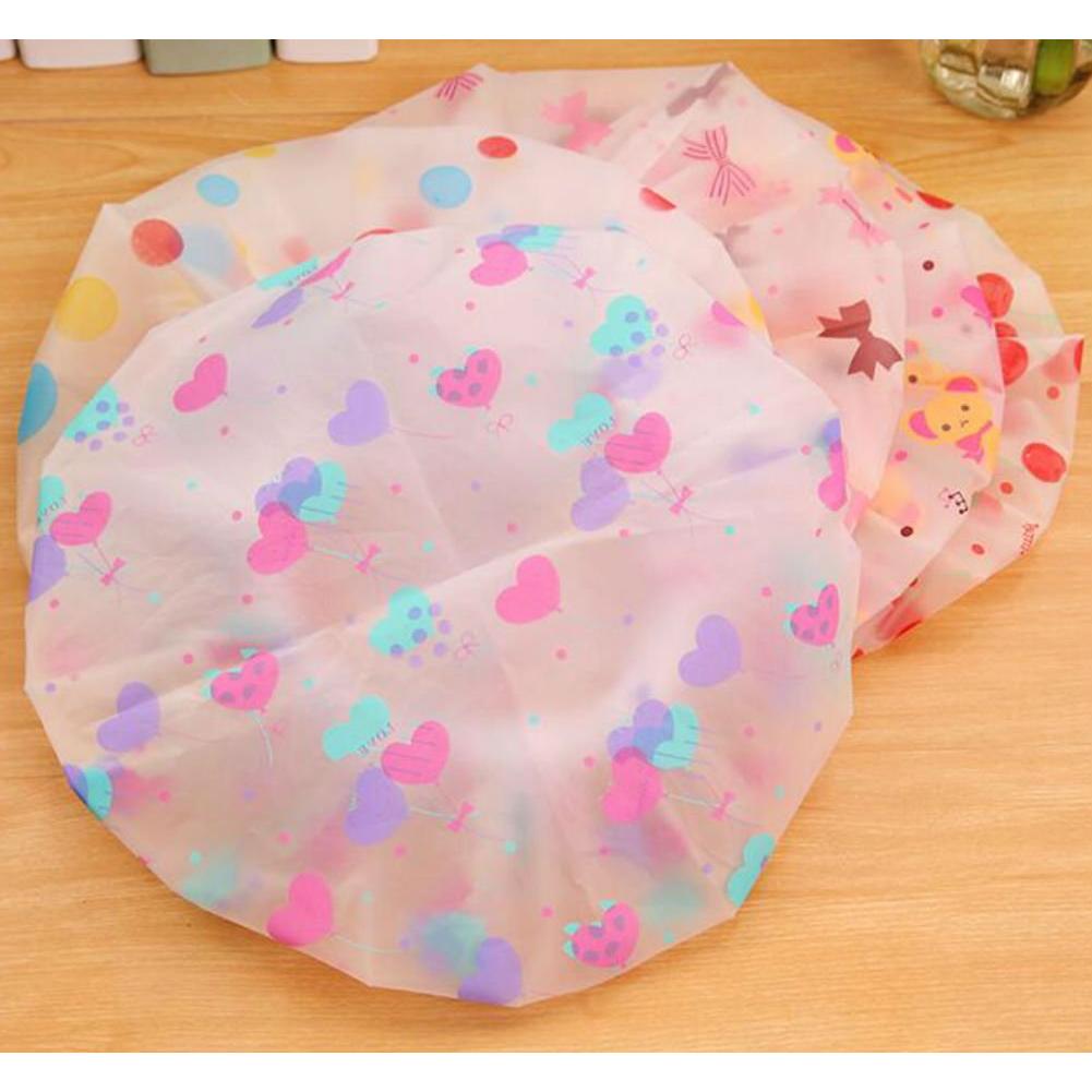 Gorros de Ducha Reutilizables AKOAK 5 Piezas Estampados