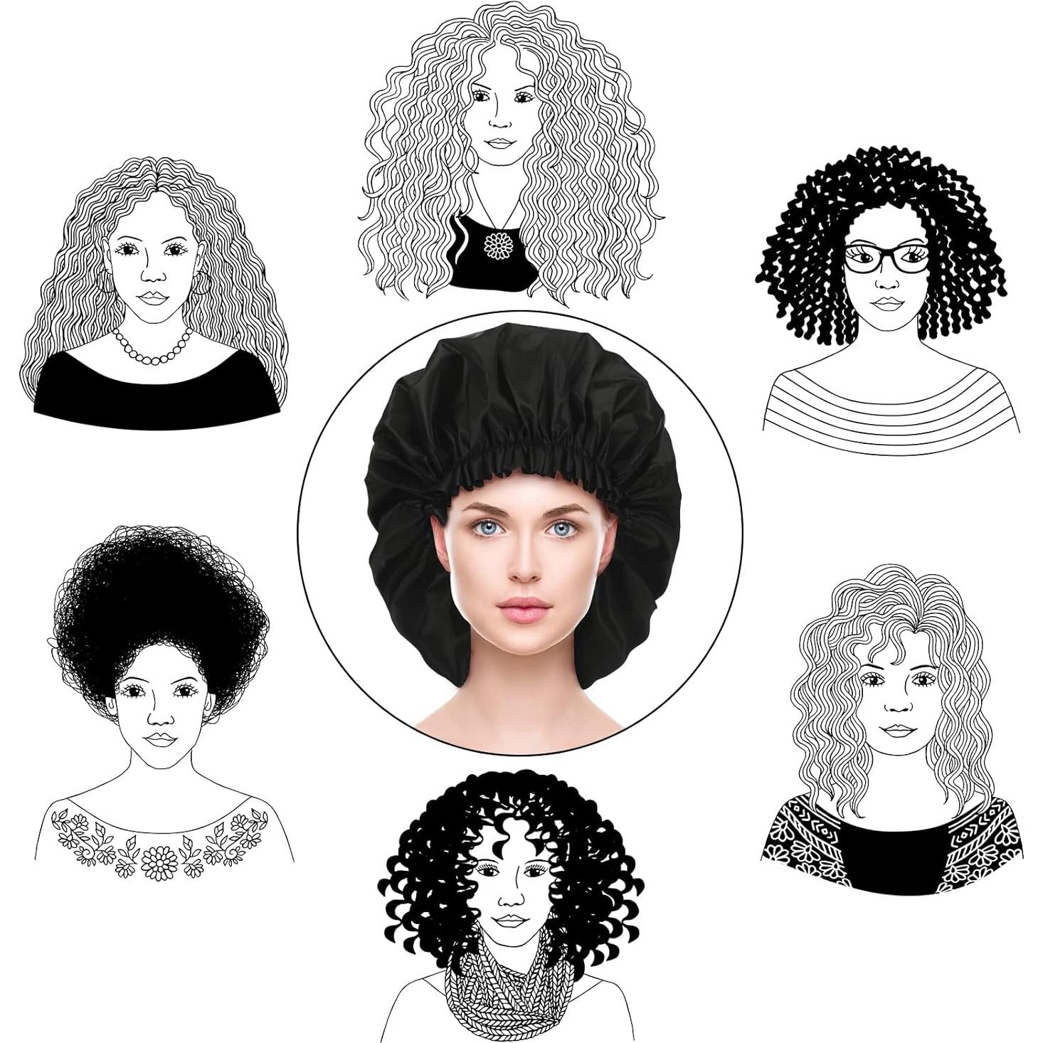 Gorras de Ducha Jumbo Extra Grande Bencailor para Dreadlocks