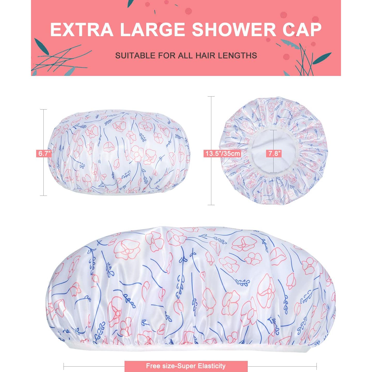 Gorro de Ducha Grande Gootty Triple Capa Impermeable