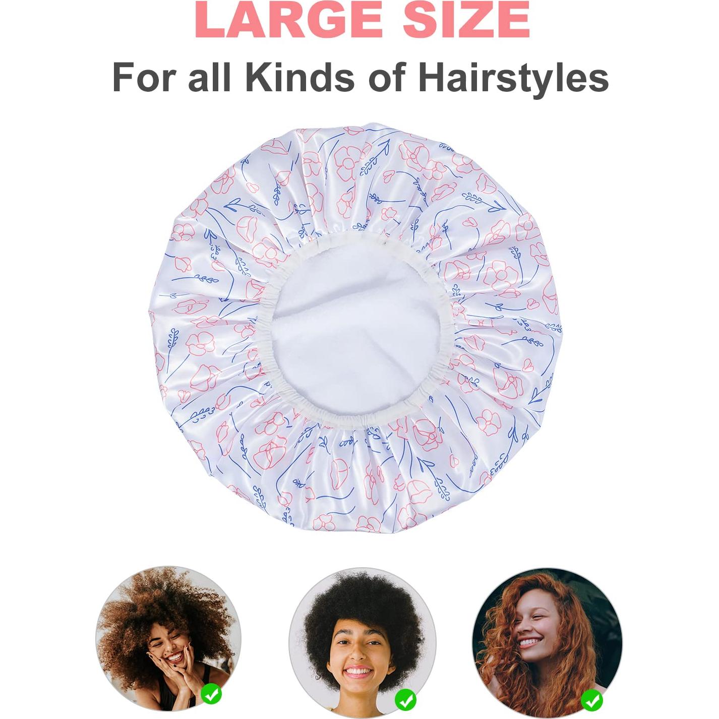 Gorro de Ducha Grande Gootty Triple Capa Impermeable