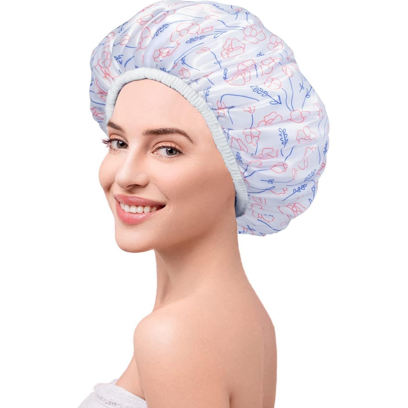 Gorro de Ducha Grande Gootty Triple Capa Impermeable