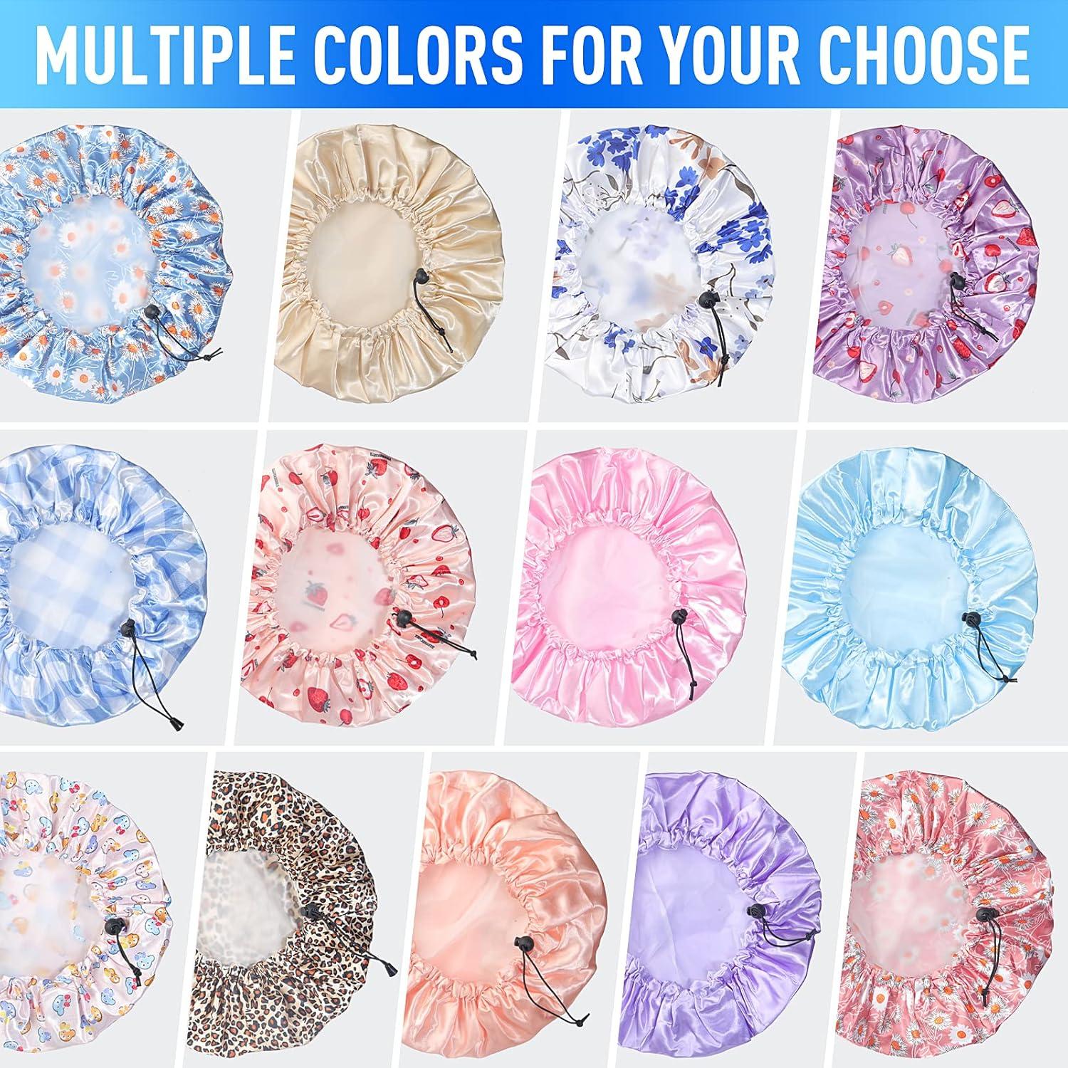 Gorro de Ducha Reutilizable Fishent Ajustable Impermeable Rosa