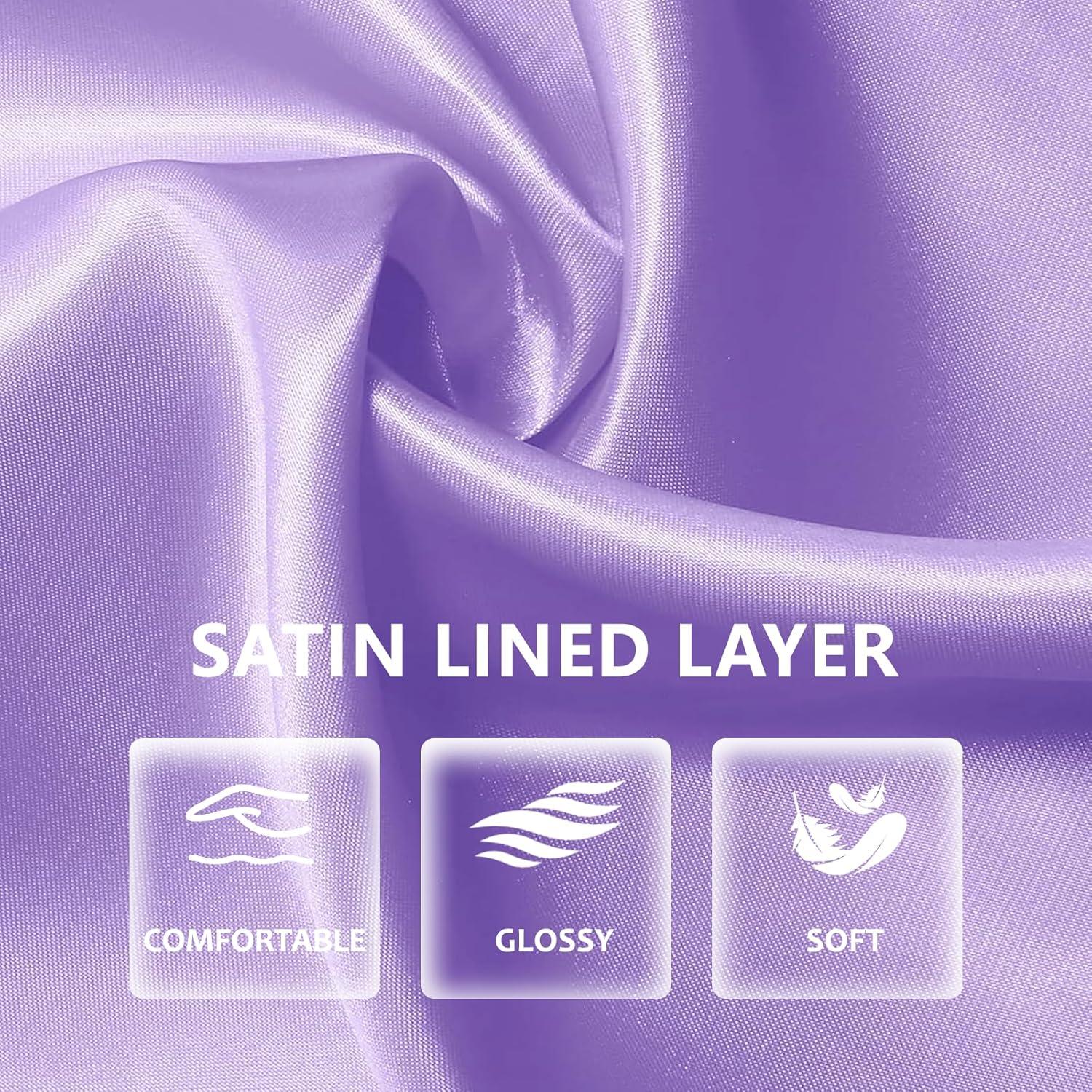 Gorro de Ducha Impermeable YIZIJIZI Grande para Mujeres - Púrpura