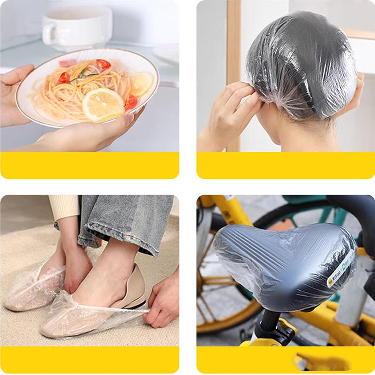 200 Gorras de Ducha Desechables MISSJOJIAY Impermeables 46 cm