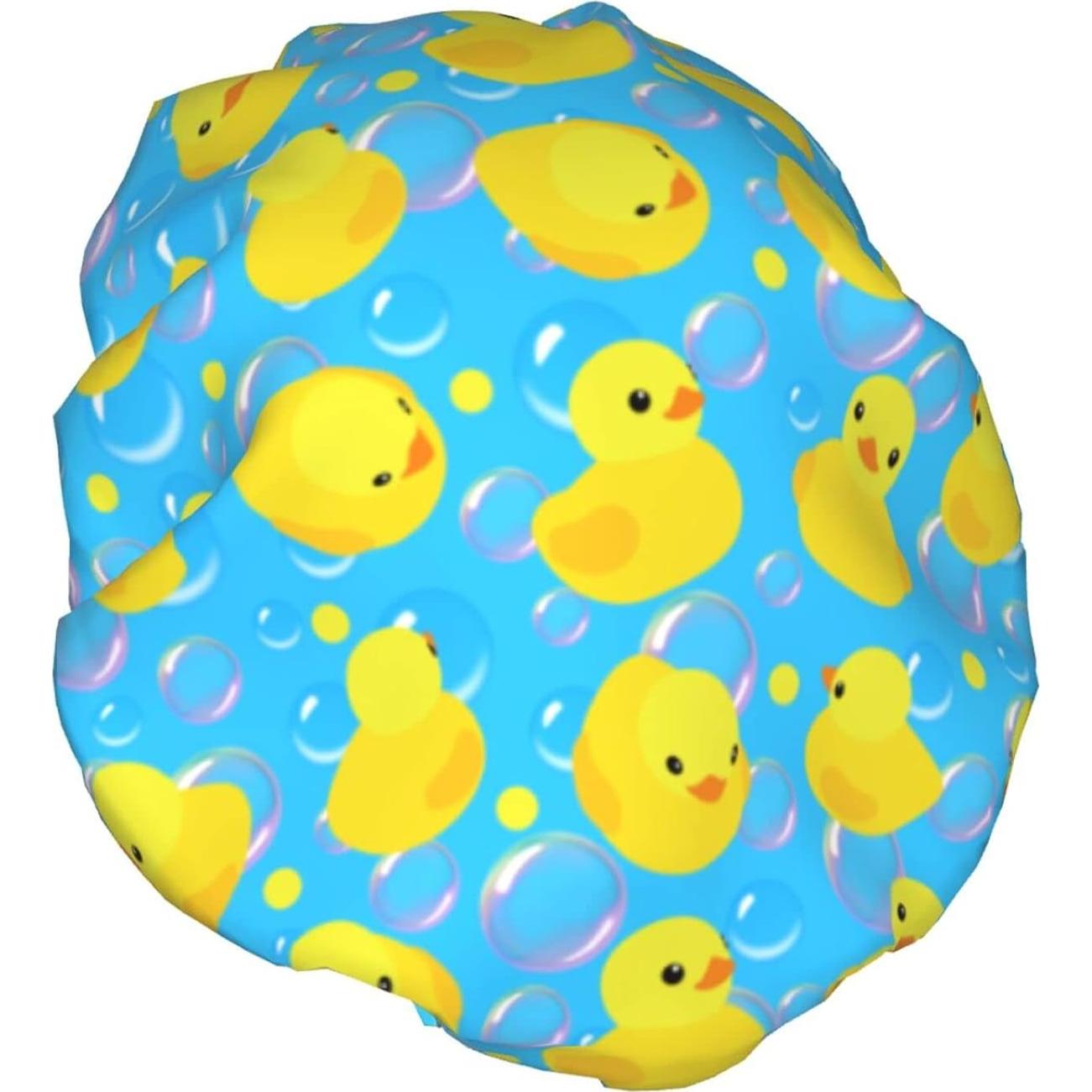 Gorro de Ducha JUKE Doble Capa Impermeable Amarillo