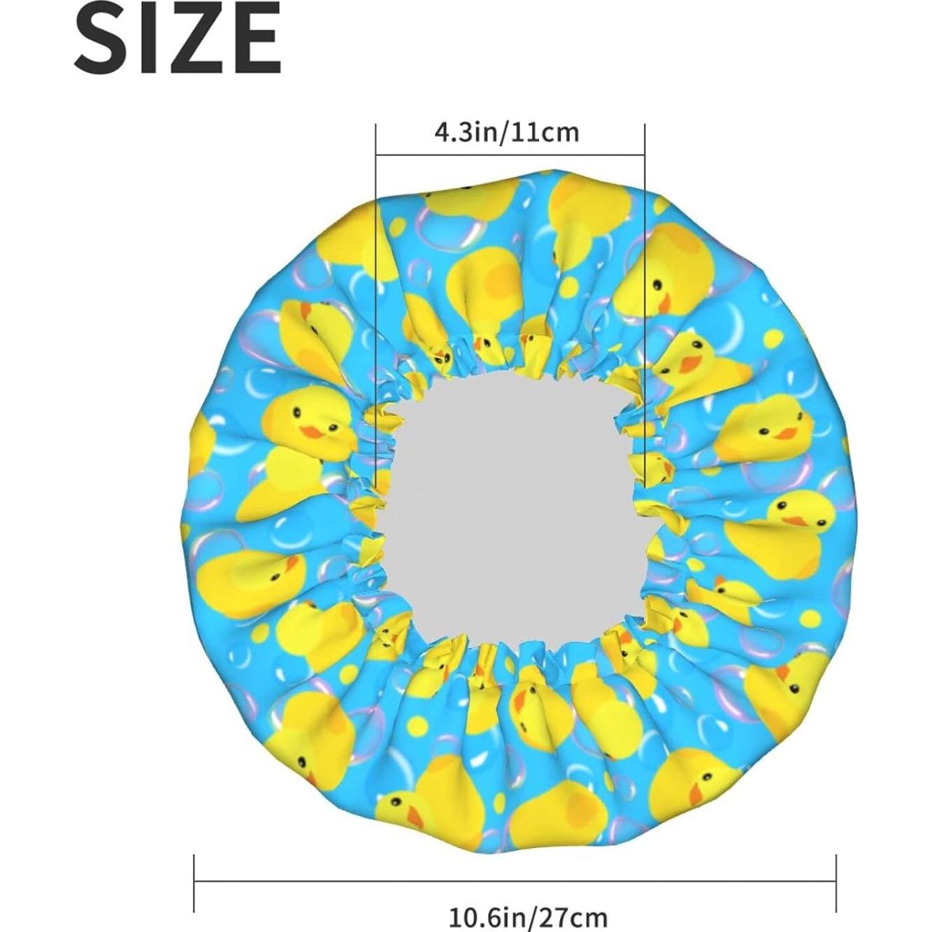 Gorro de Ducha JUKE Doble Capa Impermeable Amarillo