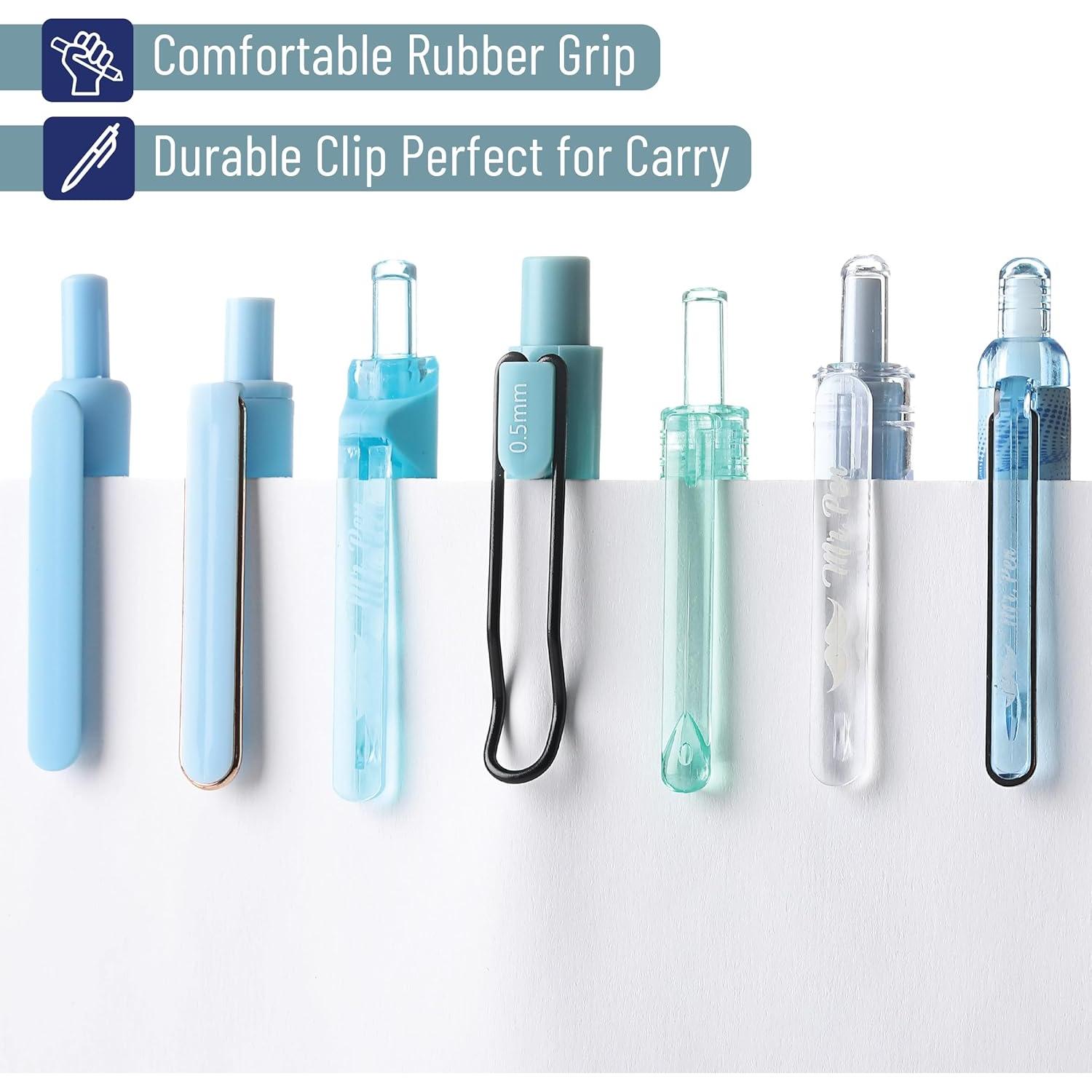 Juego de bolígrafos de gel Mr. Pen 12 unidades azul pastel