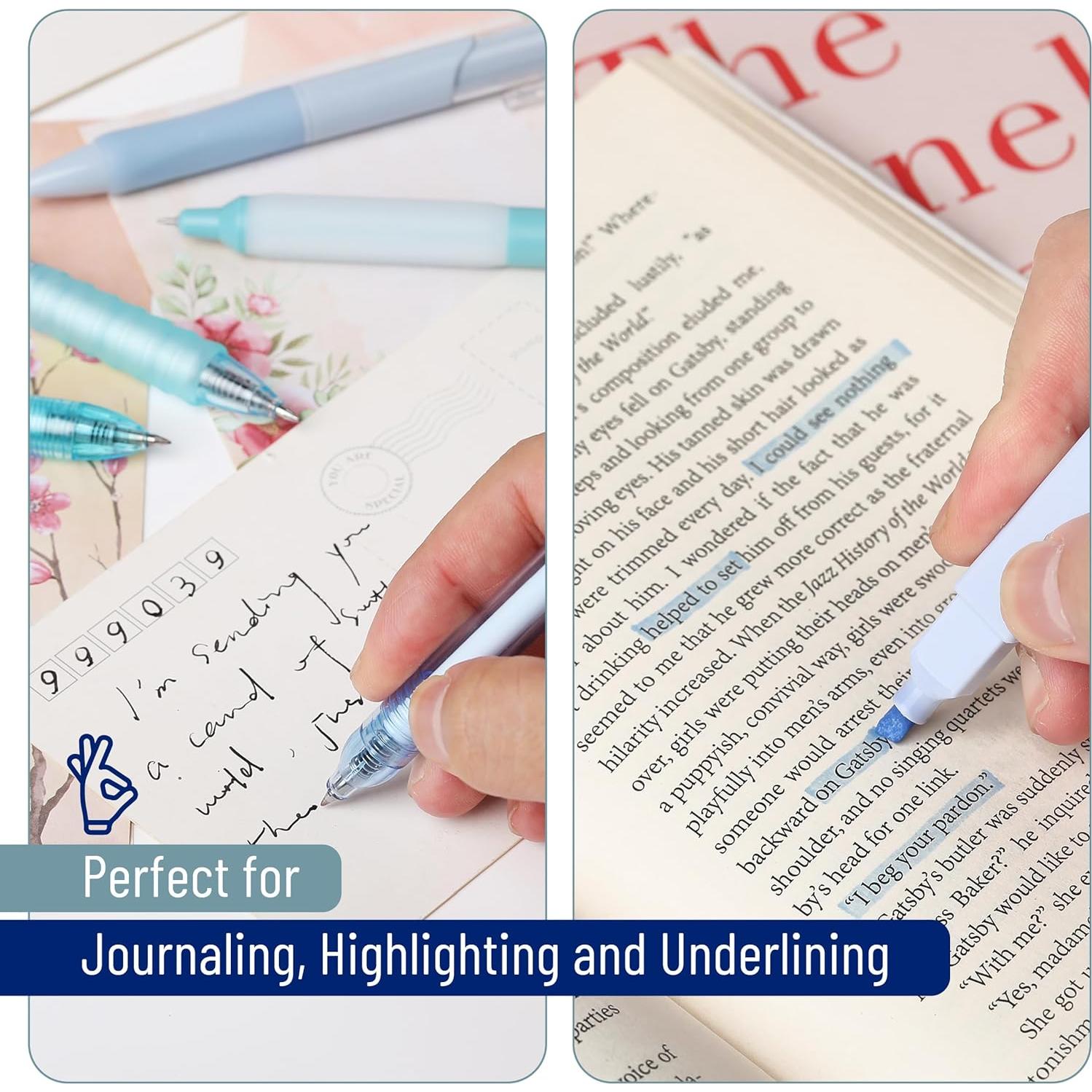 Juego de bolígrafos de gel Mr. Pen 12 unidades azul pastel