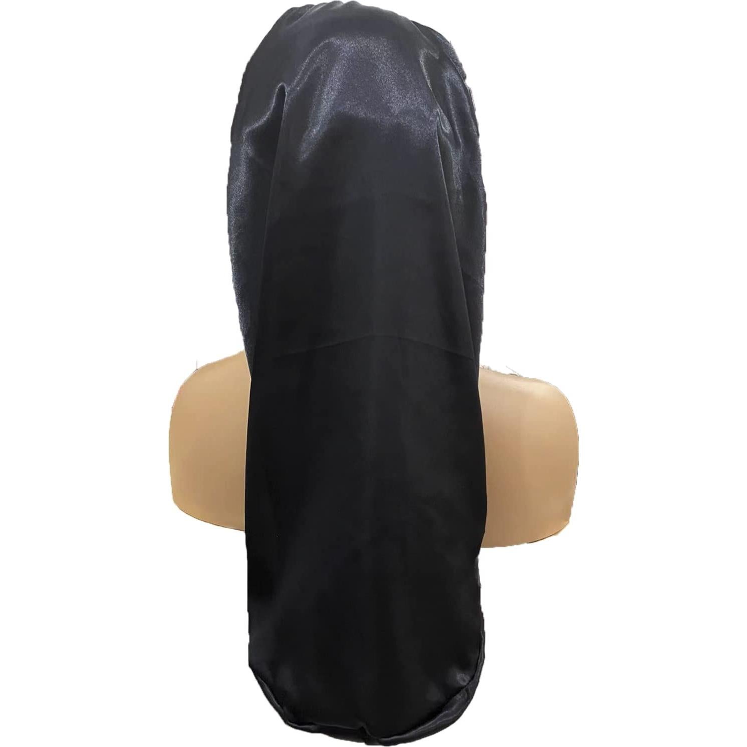 4 Bonetes de Satén para Mujeres - Gorro de Sueño Suave y Largo