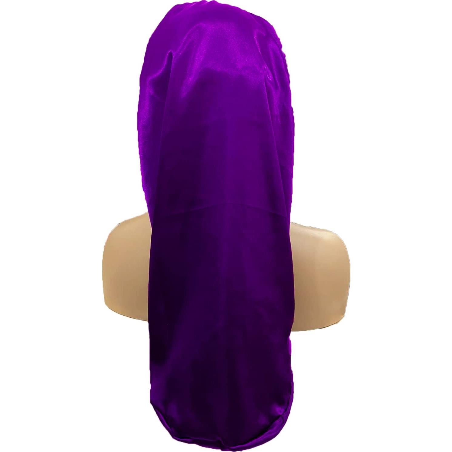 4 Bonetes de Satén para Mujeres - Gorro de Sueño Suave y Largo