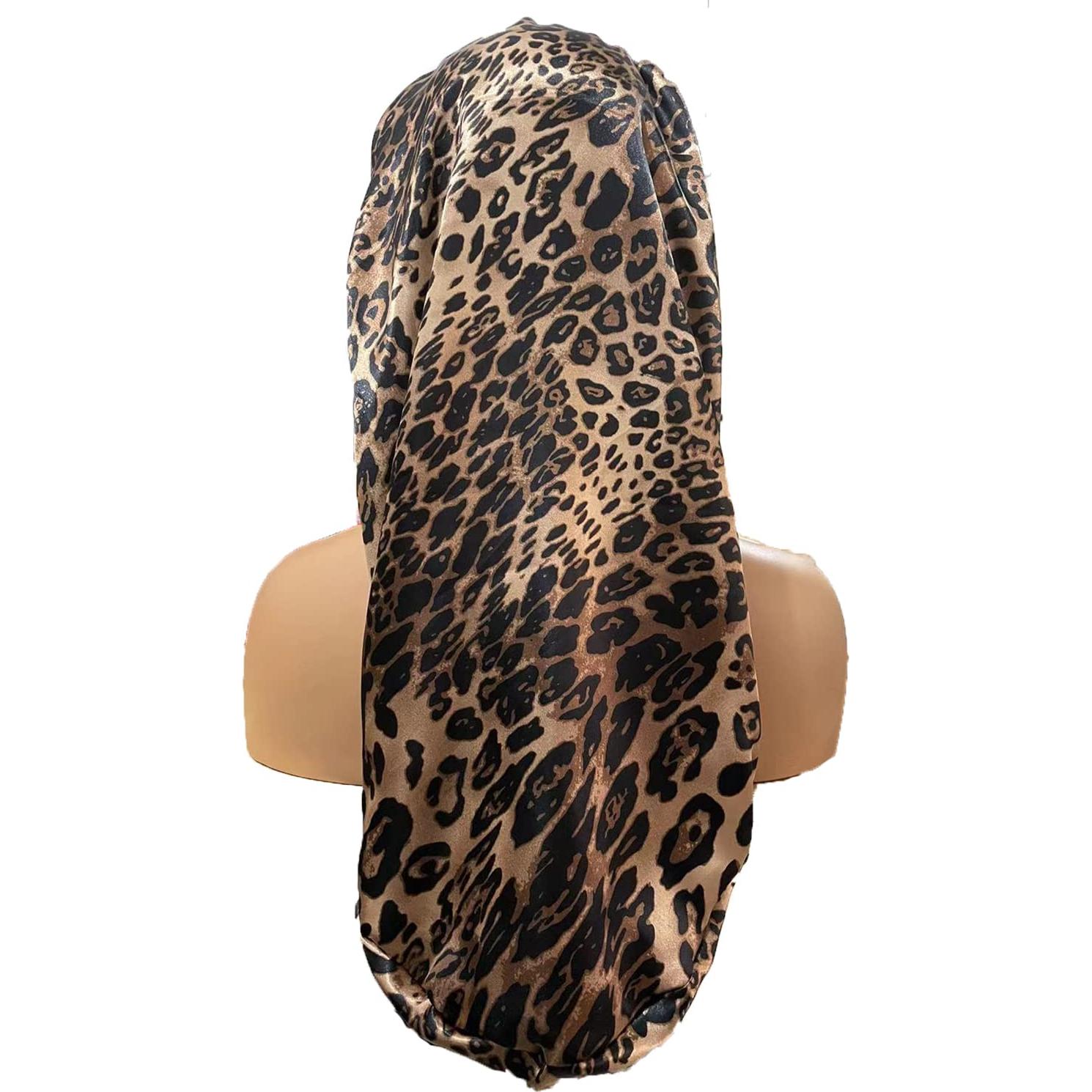 4 Bonetes de Satén para Mujeres - Gorro de Sueño Suave y Largo