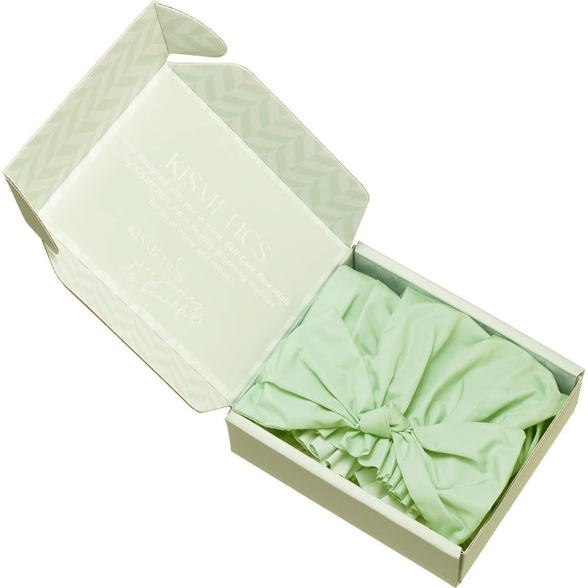 Gorro de Ducha Reutilizable KISMETICS Grande Impermeable Sage